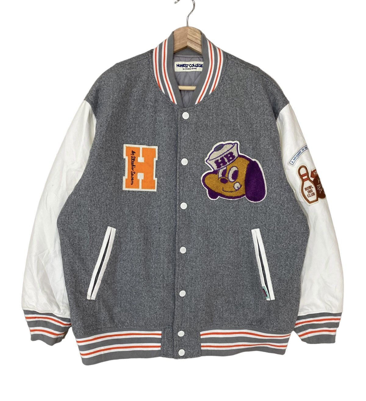 Japanese Brand × Studio Seven × Varsity Jacket VTG HONEST