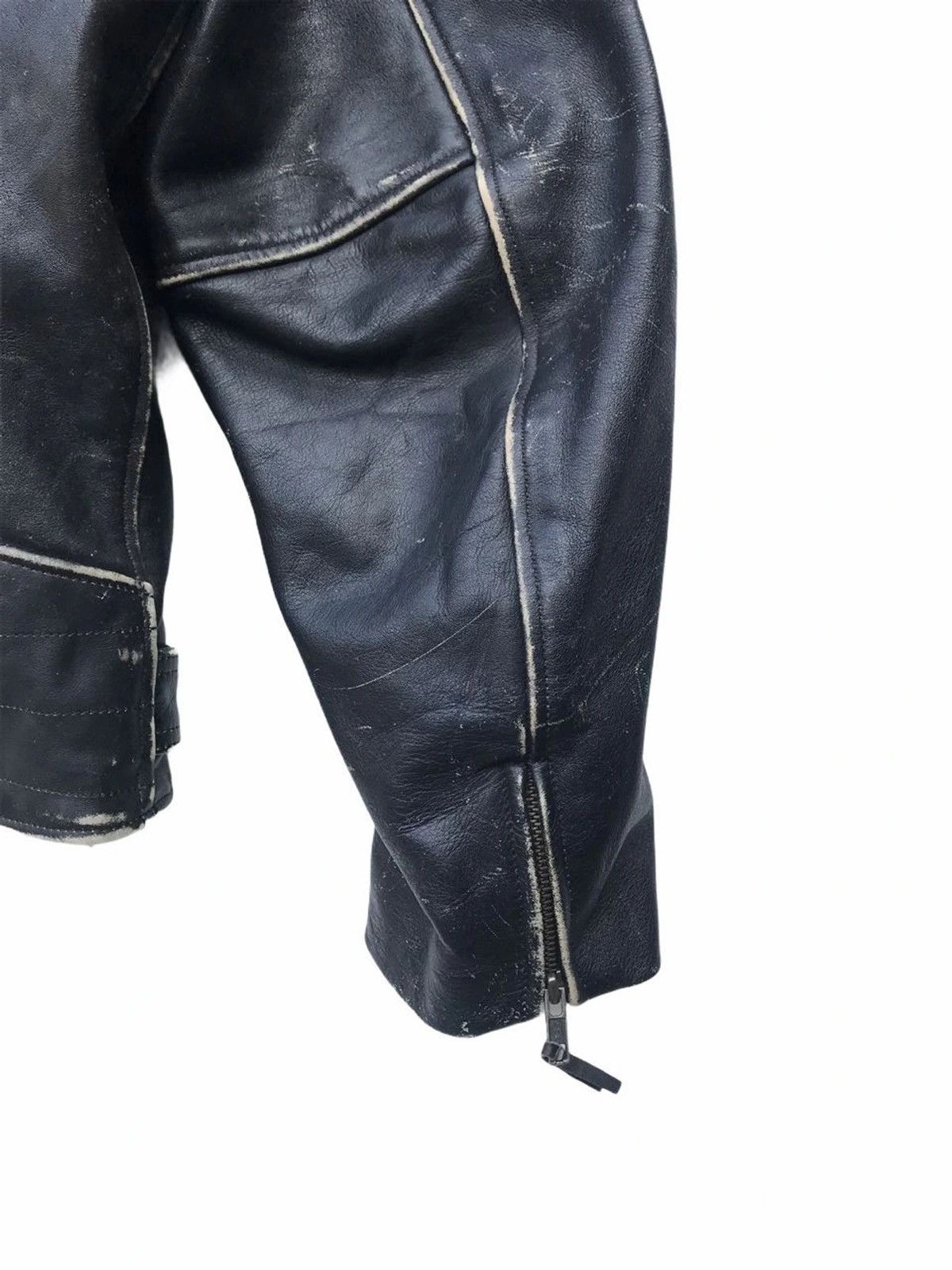 Harley Davidson Vintage Harley Davidson Double Collar Bikers Leather Jacket Size US M / EU 48-50 / 2 - 15 Thumbnail