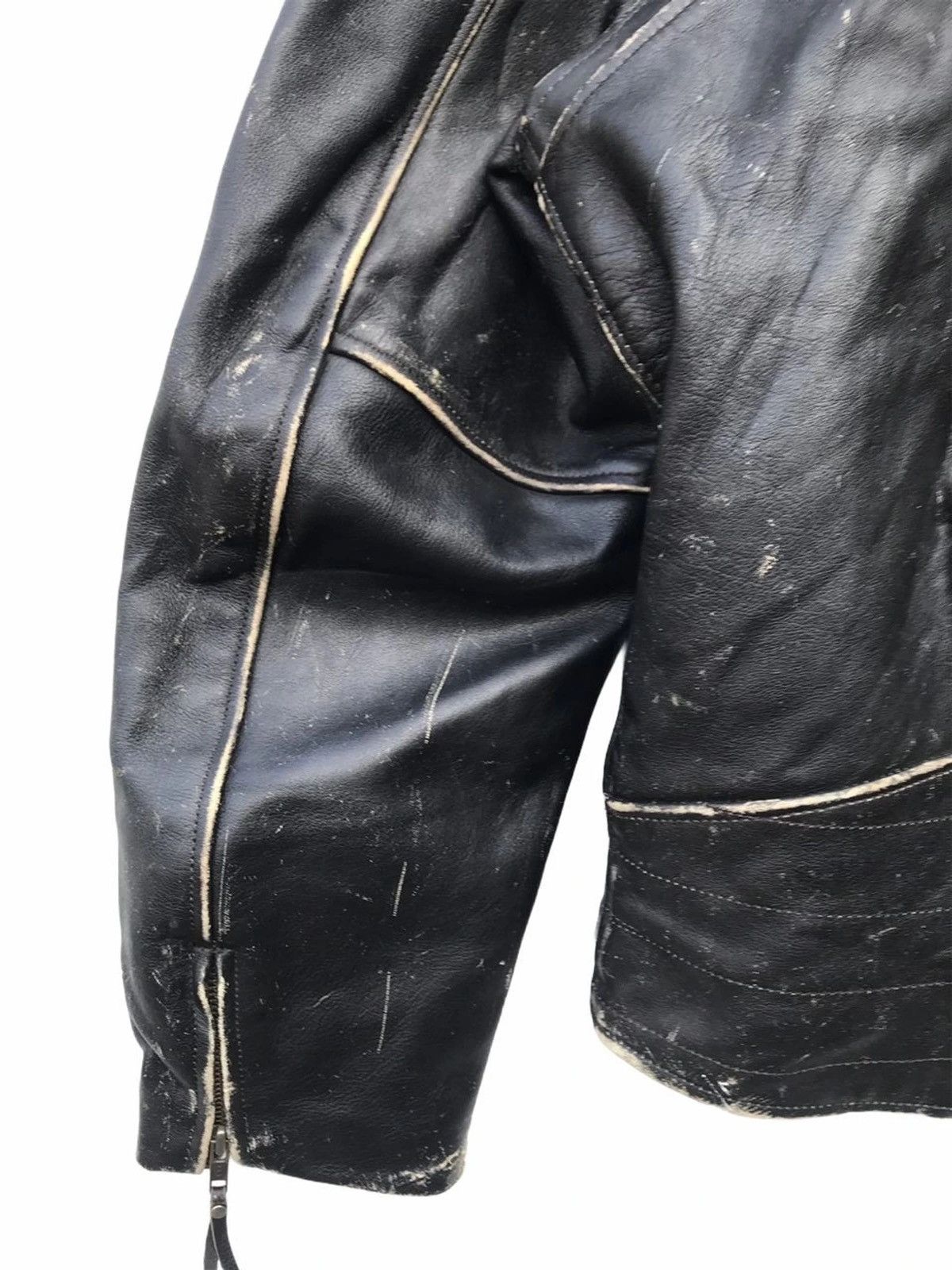 Harley Davidson Vintage Harley Davidson Double Collar Bikers Leather Jacket Size US M / EU 48-50 / 2 - 14 Thumbnail
