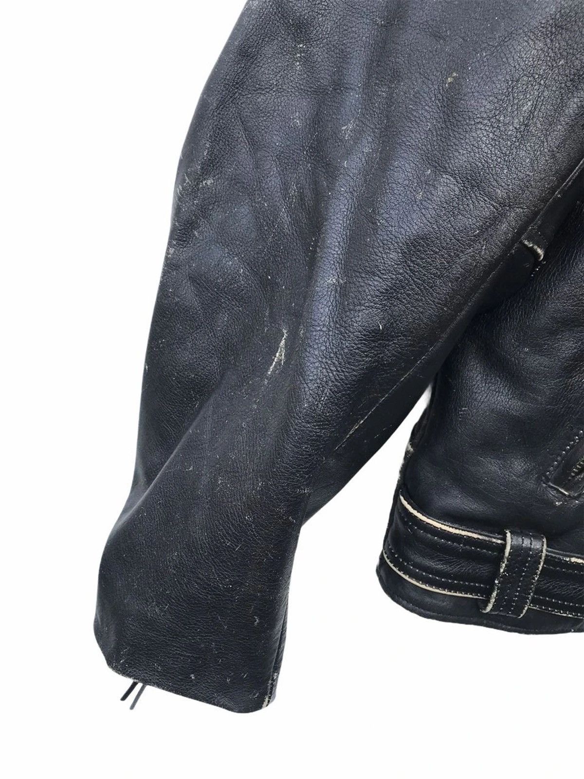 Harley Davidson Vintage Harley Davidson Double Collar Bikers Leather Jacket Size US M / EU 48-50 / 2 - 18 Thumbnail