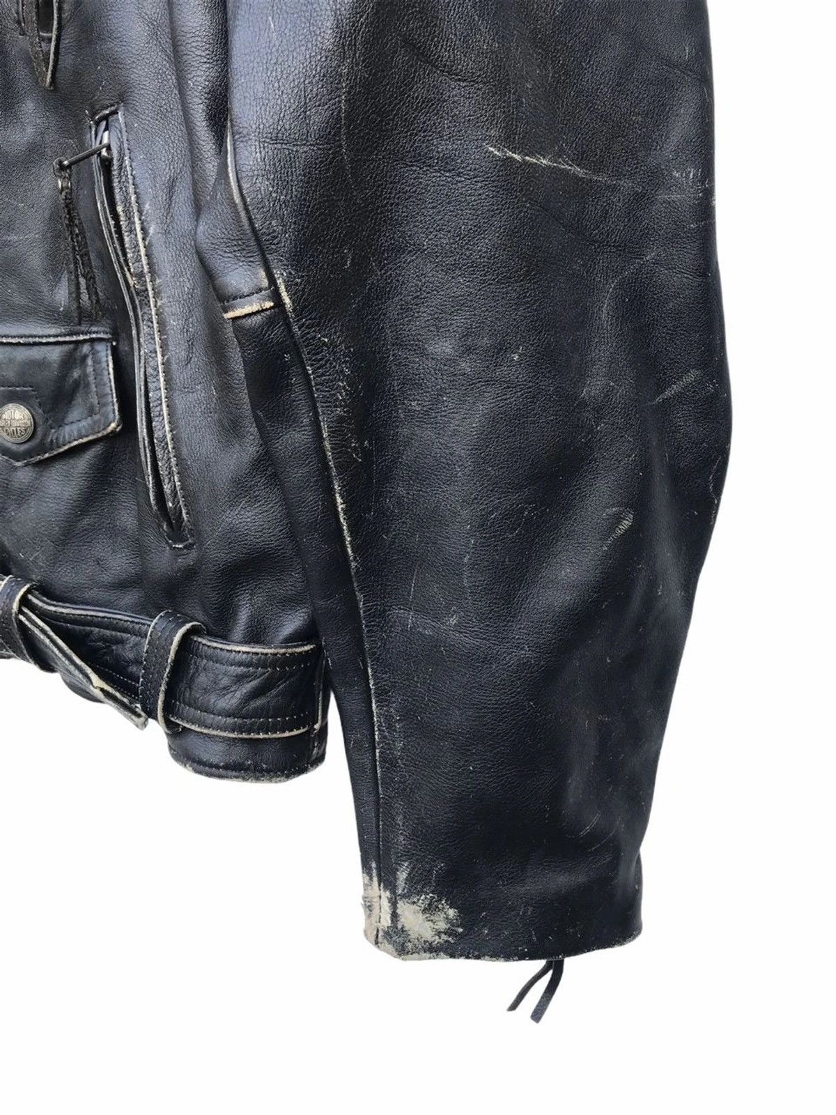 Harley Davidson Vintage Harley Davidson Double Collar Bikers Leather Jacket Size US M / EU 48-50 / 2 - 9 Thumbnail