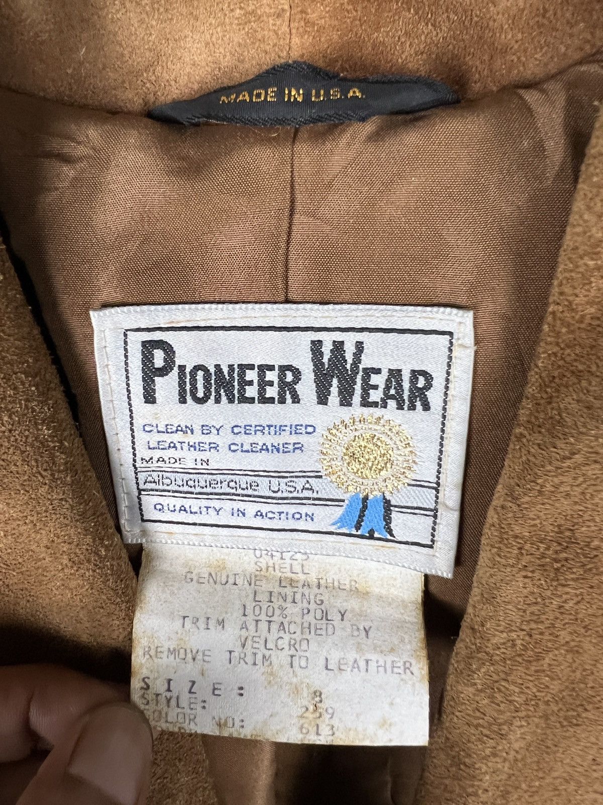 Vintage Vintage Pioneer Wear 🇺🇸 Native Cowboy Leather Jacket Size S / US 4 / IT 40 - 10 Thumbnail