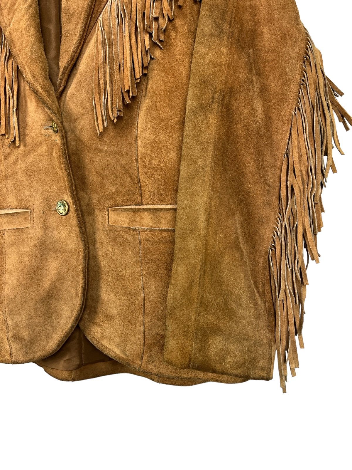 Vintage Vintage Pioneer Wear 🇺🇸 Native Cowboy Leather Jacket Size S / US 4 / IT 40 - 3 Thumbnail