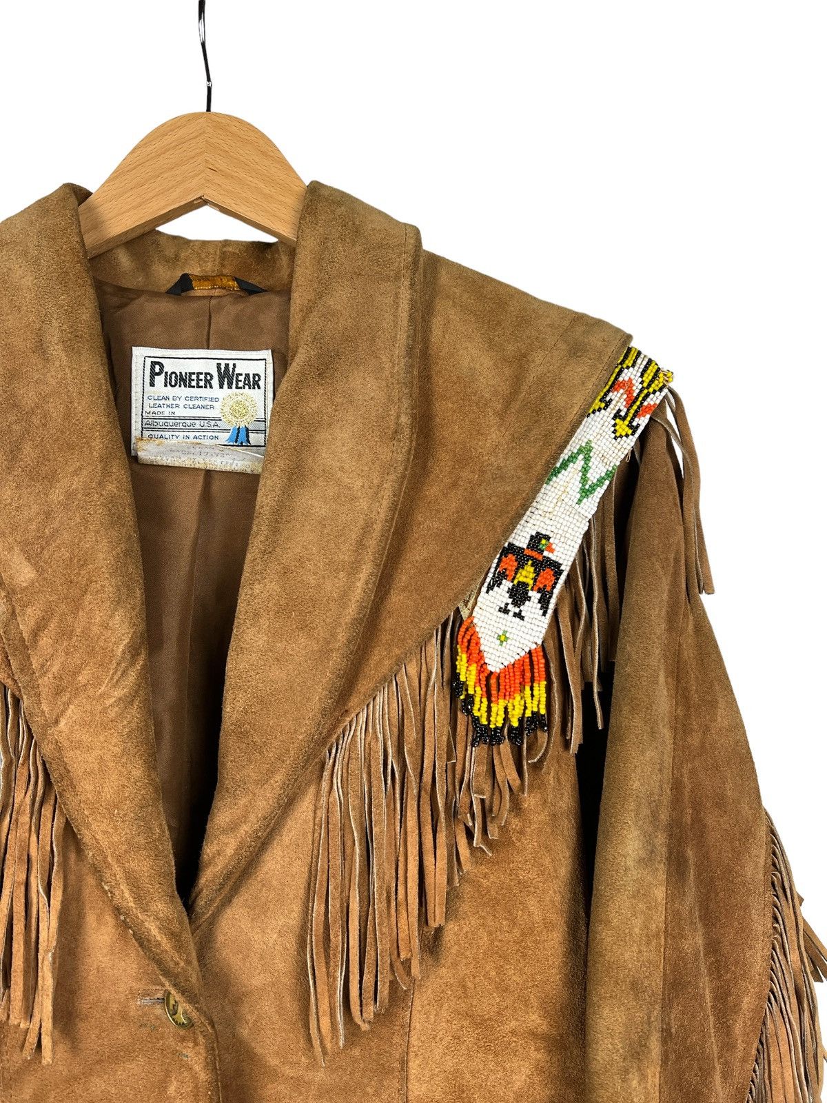 Vintage Vintage Pioneer Wear 🇺🇸 Native Cowboy Leather Jacket Size S / US 4 / IT 40 - 5 Thumbnail