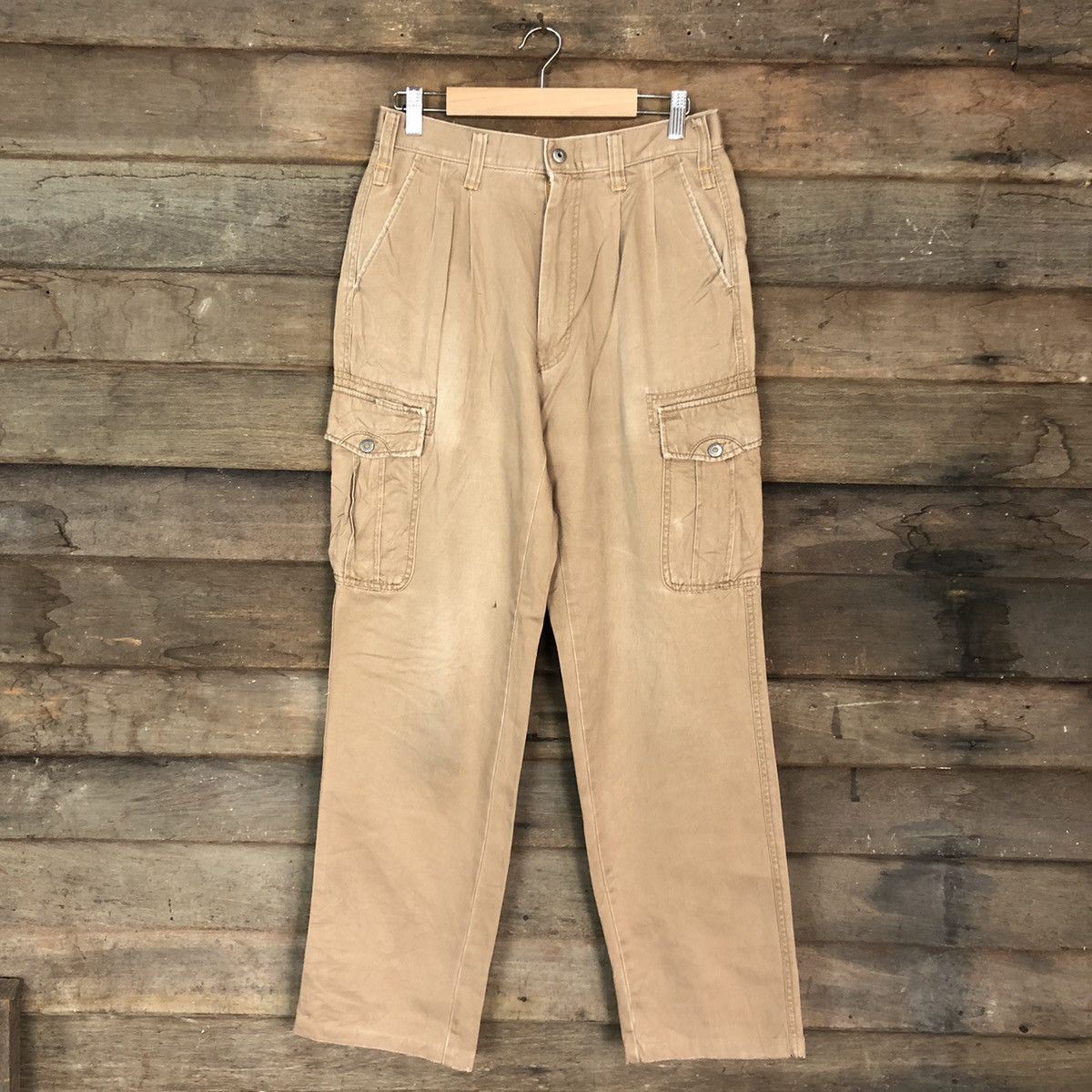 Japanese Brand Kakuda Brown Multipocket Tactical Cargo Pants #A042 Size US 27 - 1 Thumbnail