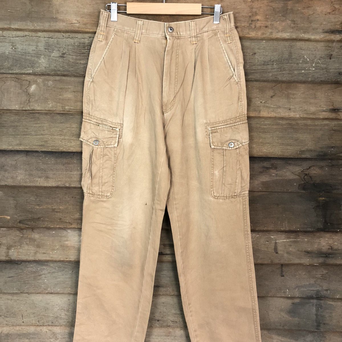 Japanese Brand Kakuda Brown Multipocket Tactical Cargo Pants #A042 Size US 27 - 4 Thumbnail