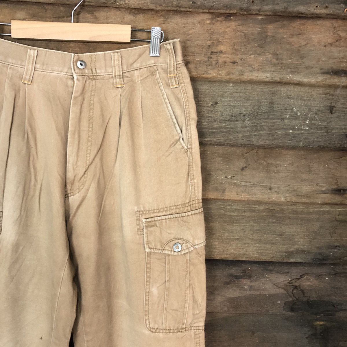 Japanese Brand Kakuda Brown Multipocket Tactical Cargo Pants #A042 Size US 27 - 5 Thumbnail