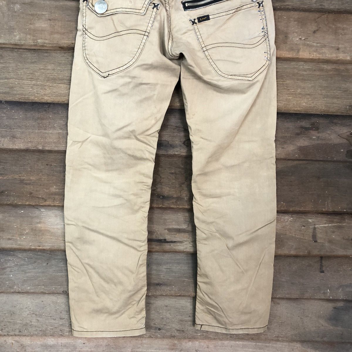 Japanese Brand Lee Rider Brown Bush Pants Double Knee Pants #A038 Size US 28 / EU 44 - 11 Thumbnail