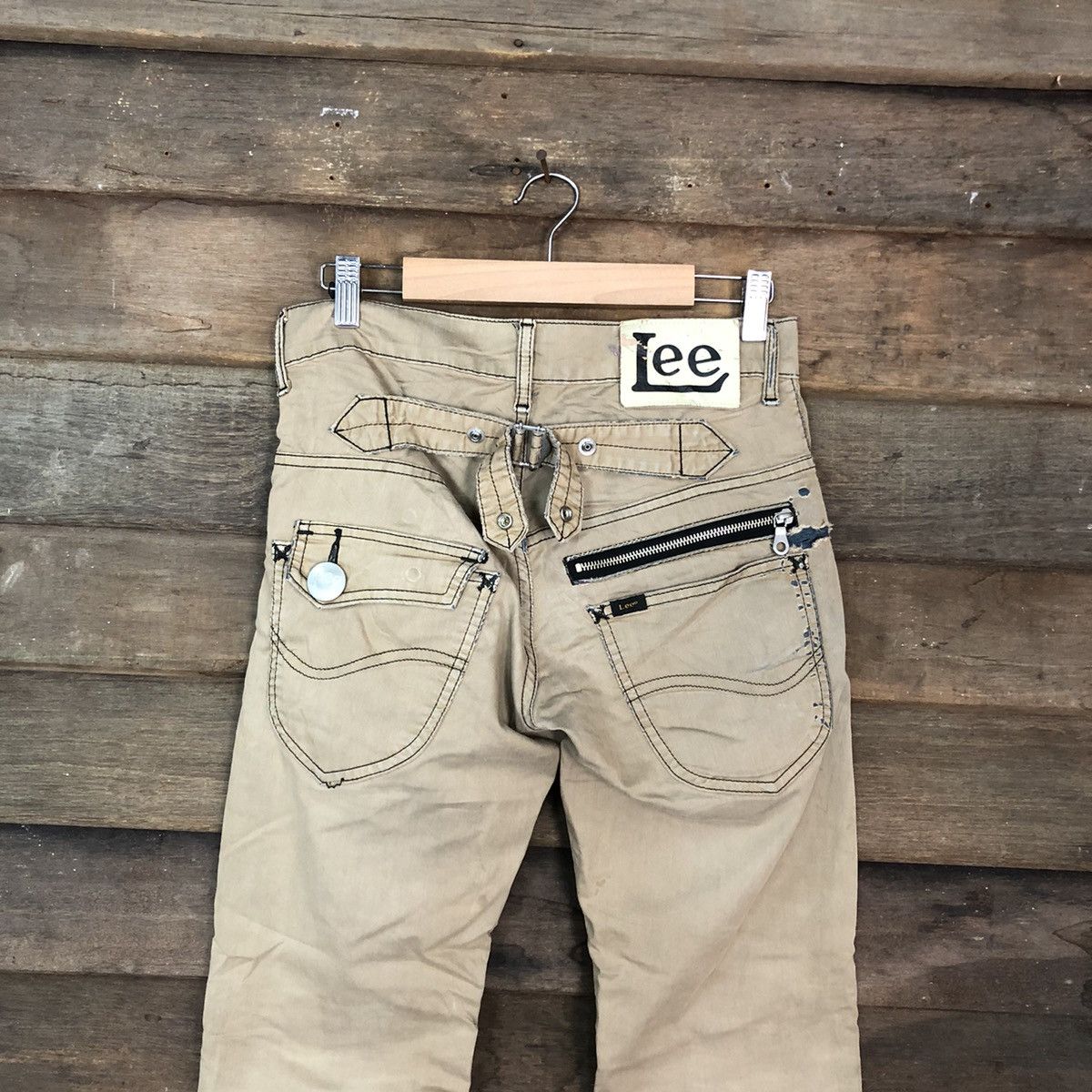 Japanese Brand Lee Rider Brown Bush Pants Double Knee Pants #A038 Size US 28 / EU 44 - 10 Thumbnail