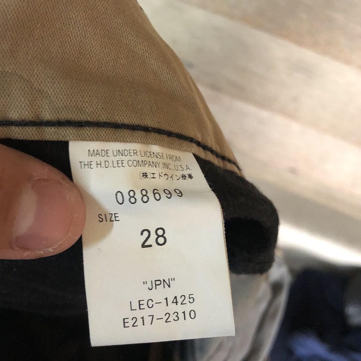 Lee Rider Brown Bush Pants Double Knee Pants #A038