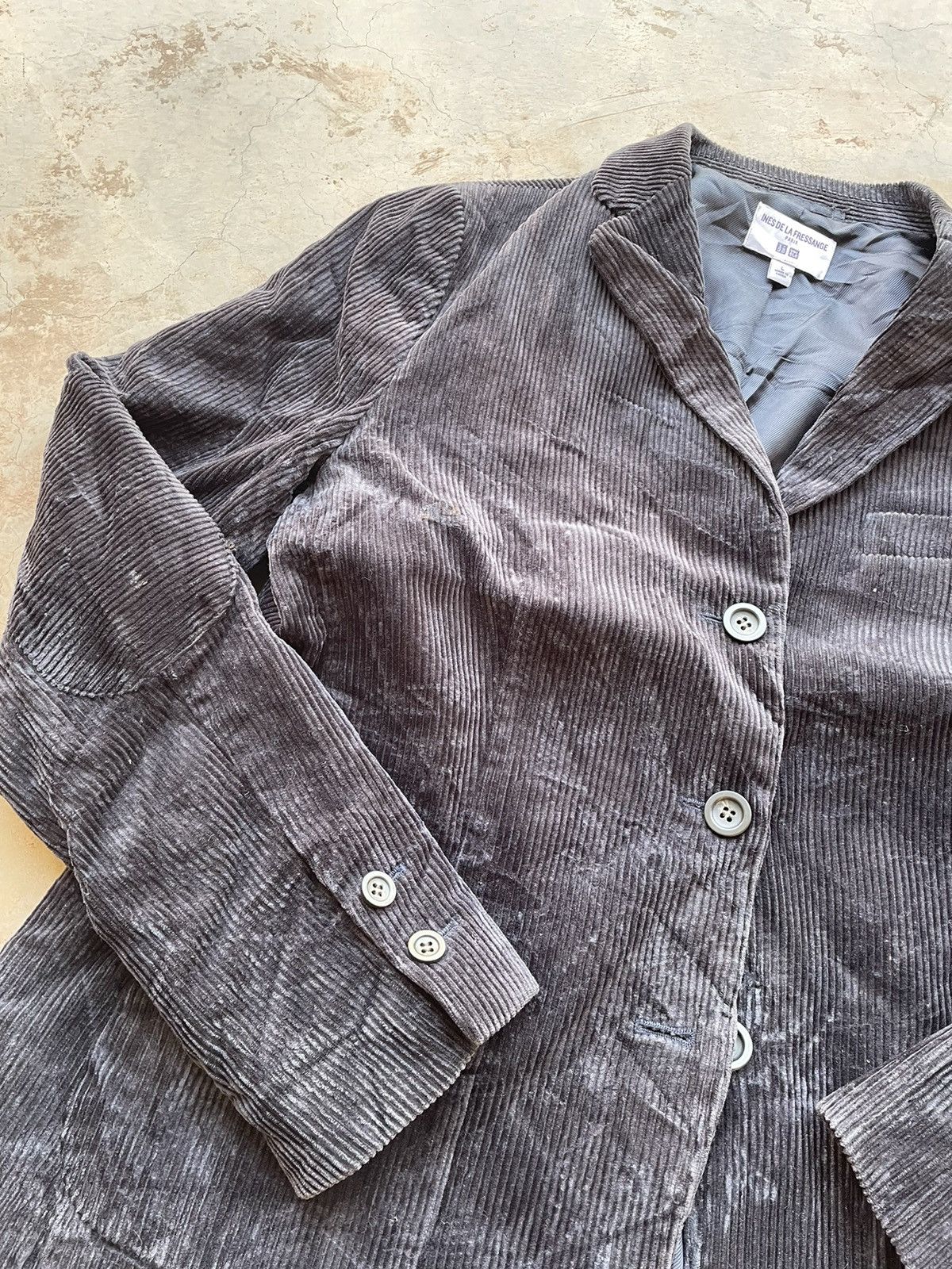 Lemaire × Uniqlo UNIQLO X INES DE LA FRESSANGE CORDUROY BLAZER Size 38L - 3 Thumbnail