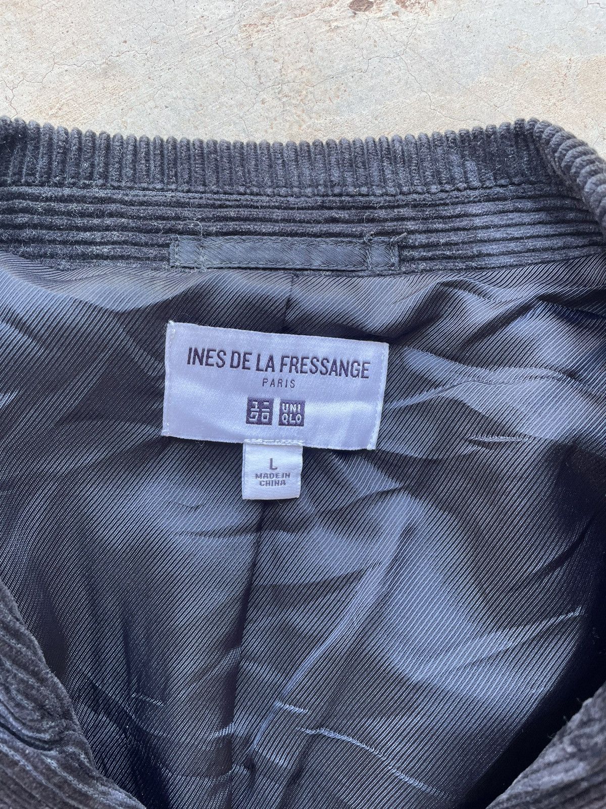 Lemaire × Uniqlo UNIQLO X INES DE LA FRESSANGE CORDUROY BLAZER Size 38L - 4 Thumbnail