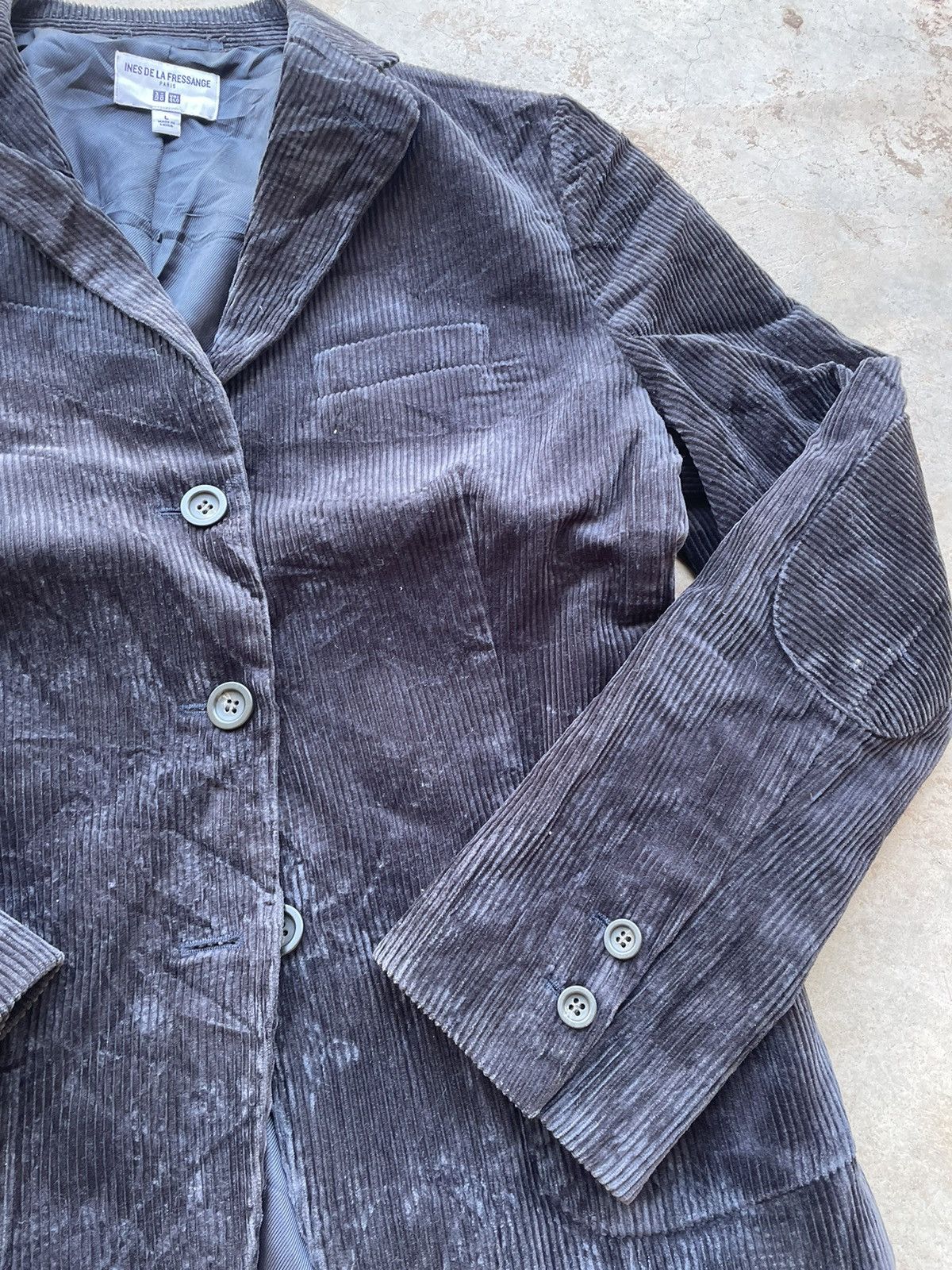 Lemaire × Uniqlo UNIQLO X INES DE LA FRESSANGE CORDUROY BLAZER Size 38L - 2 Thumbnail
