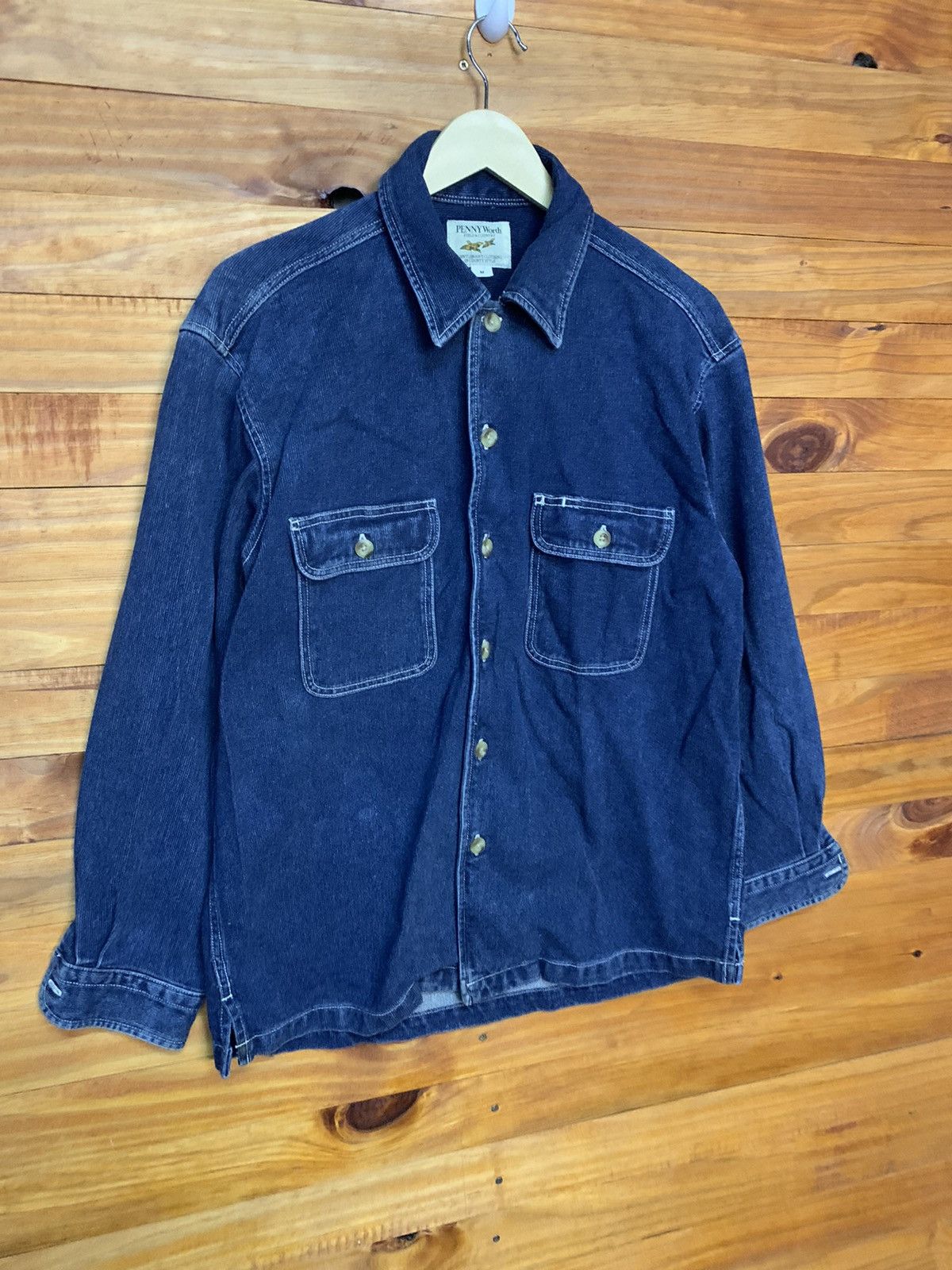 Indigo Vintage Penny Worth Indigo Overall Worker Shirt Size US M / EU 48-50 / 2 - 3 Thumbnail