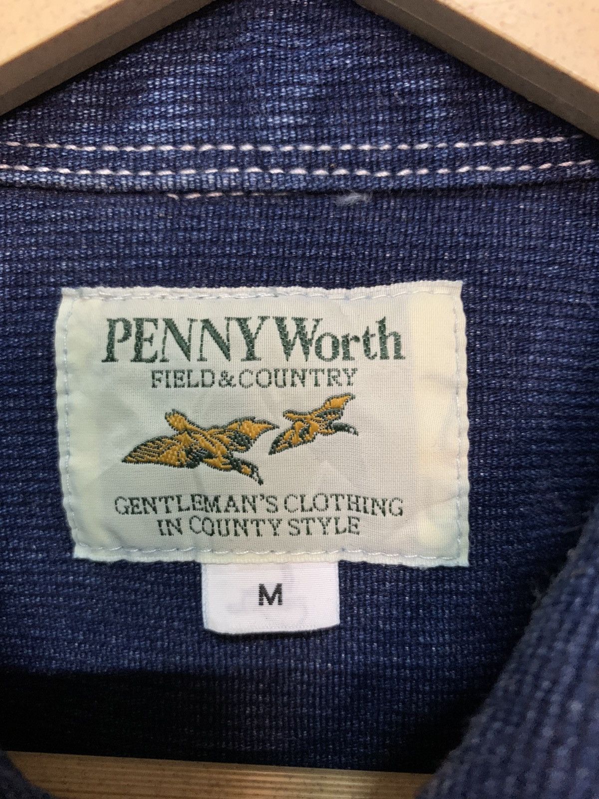 Indigo Vintage Penny Worth Indigo Overall Worker Shirt Size US M / EU 48-50 / 2 - 4 Thumbnail