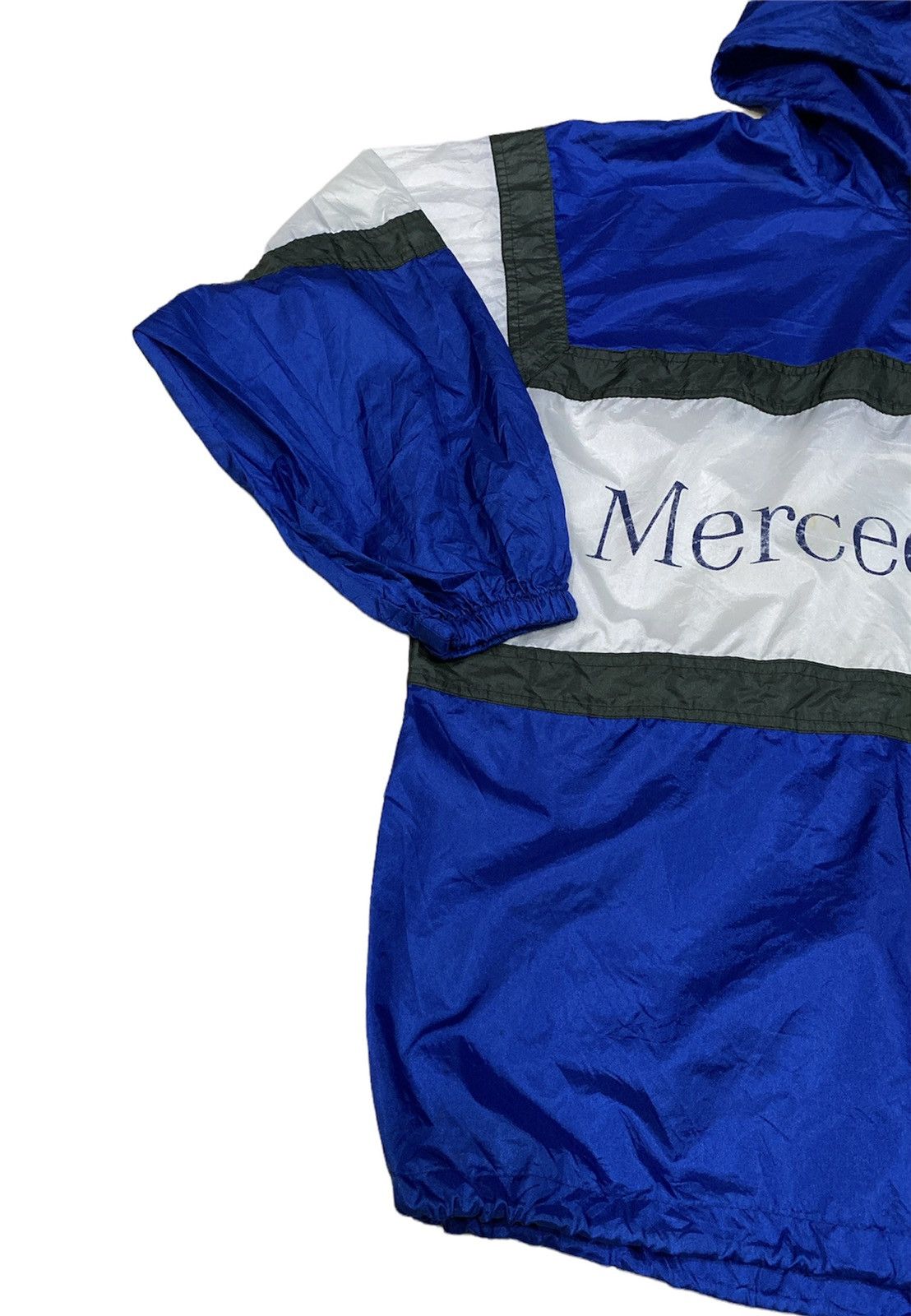 Mercedes-Benz Vintage mercedes benz colourblock windbreaker jacket Size US XL / EU 56 / 4 - 3 Thumbnail