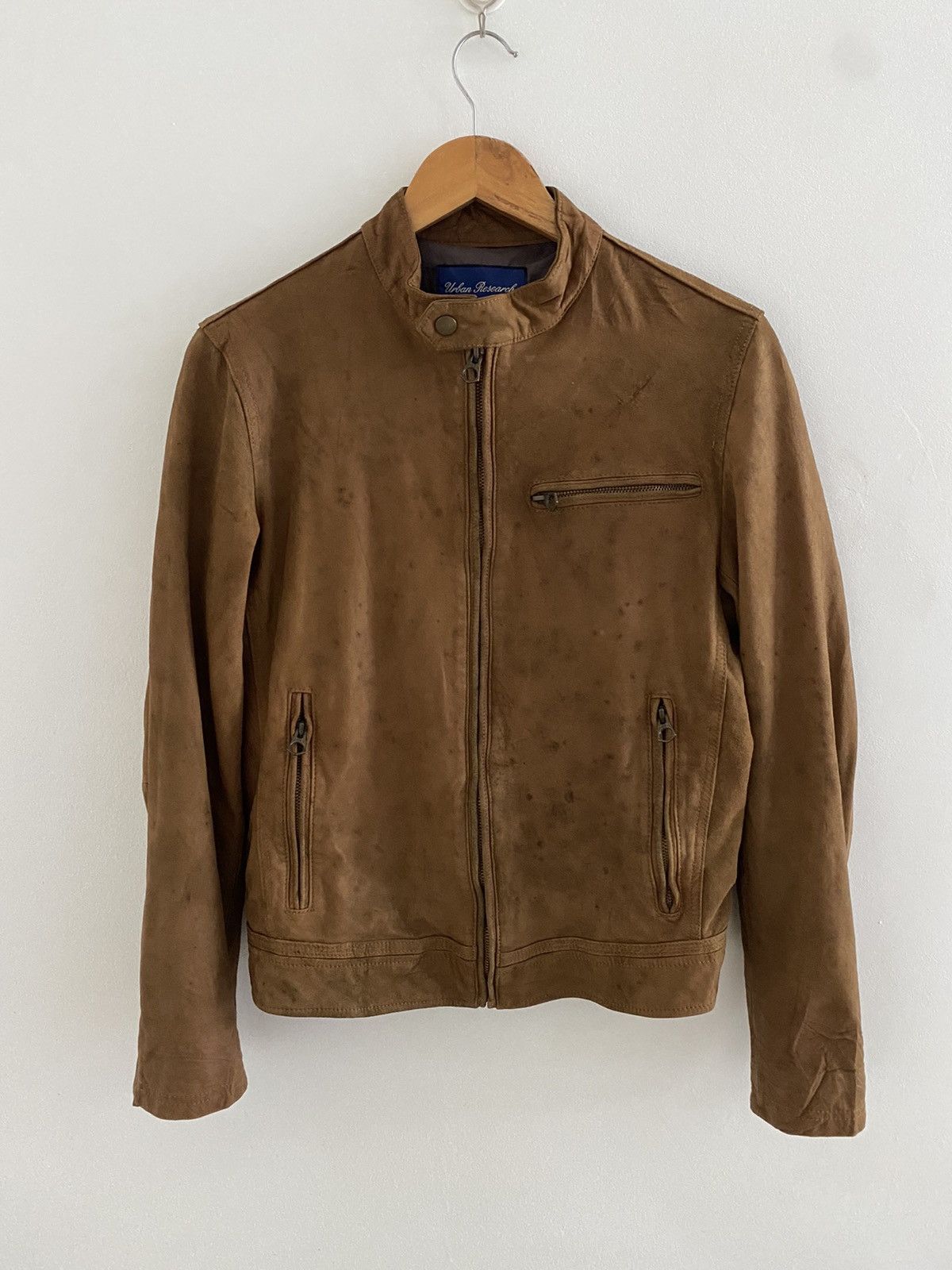 URBAN RESEARCH DOORS Urban Research biker suede Jacket zipper nice designer Size US M / EU 48-50 / 2 - 7 Thumbnail