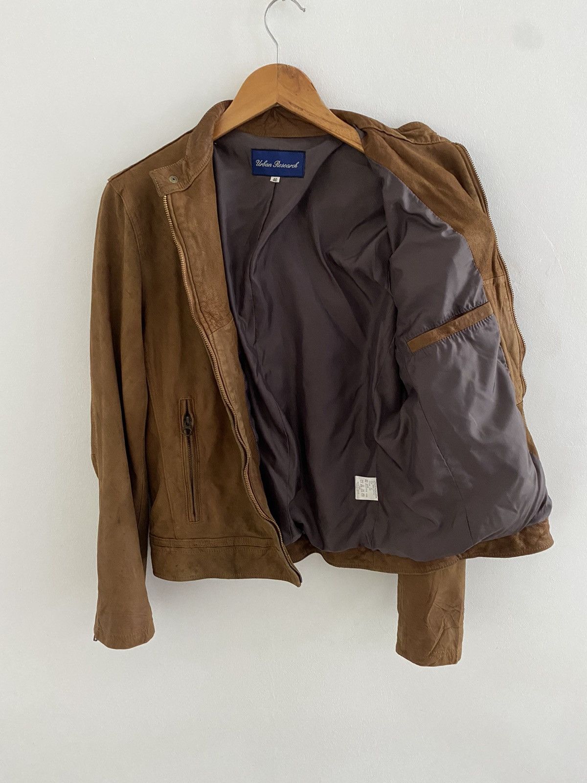 URBAN RESEARCH DOORS Urban Research biker suede Jacket zipper nice designer Size US M / EU 48-50 / 2 - 5 Thumbnail
