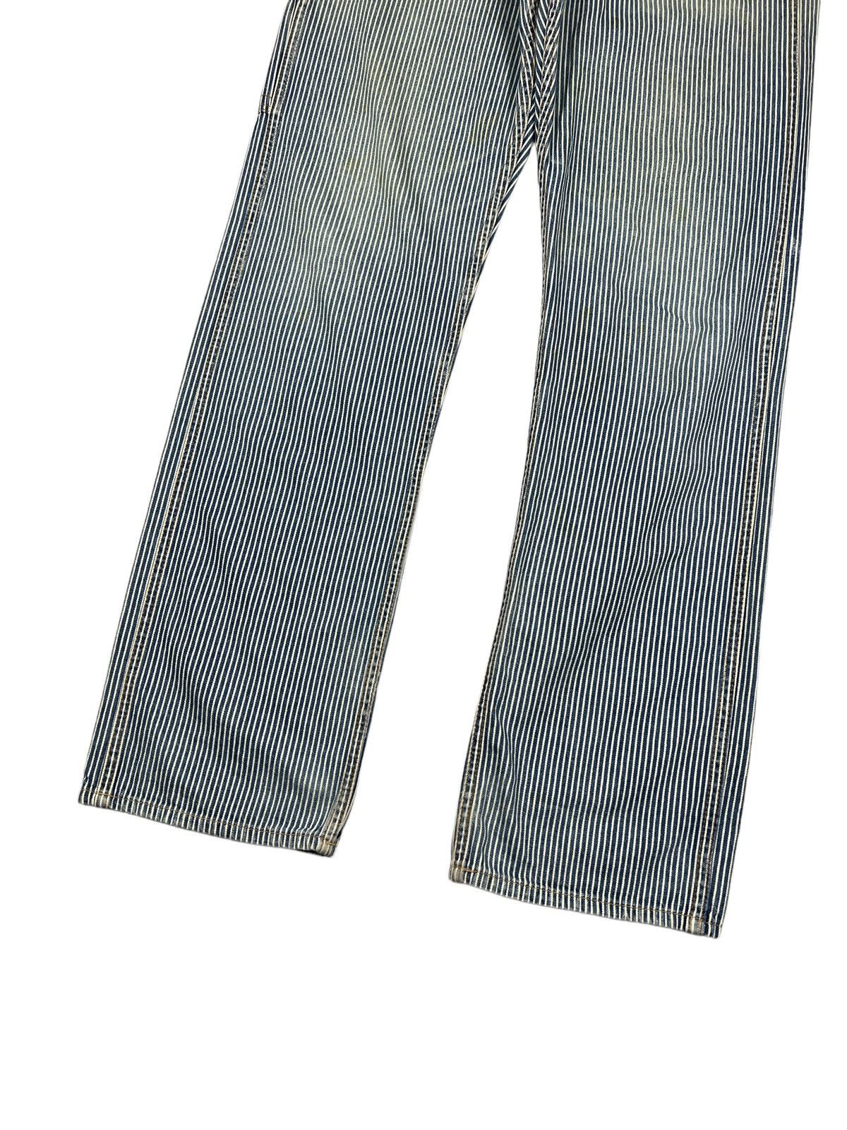 Hysteric Glamour Vintage HG Distressed Hickory Stripe Worker Pants Size US 32 / EU 48 - 3 Thumbnail