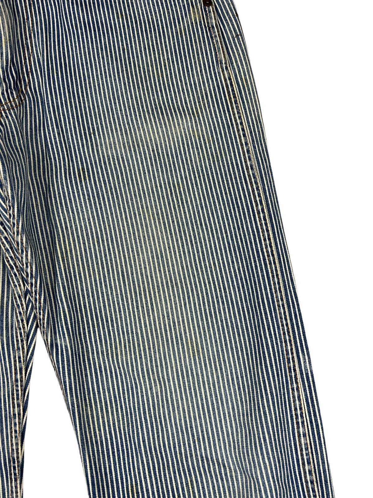 Hysteric Glamour Vintage HG Distressed Hickory Stripe Worker Pants Size US 32 / EU 48 - 6 Thumbnail