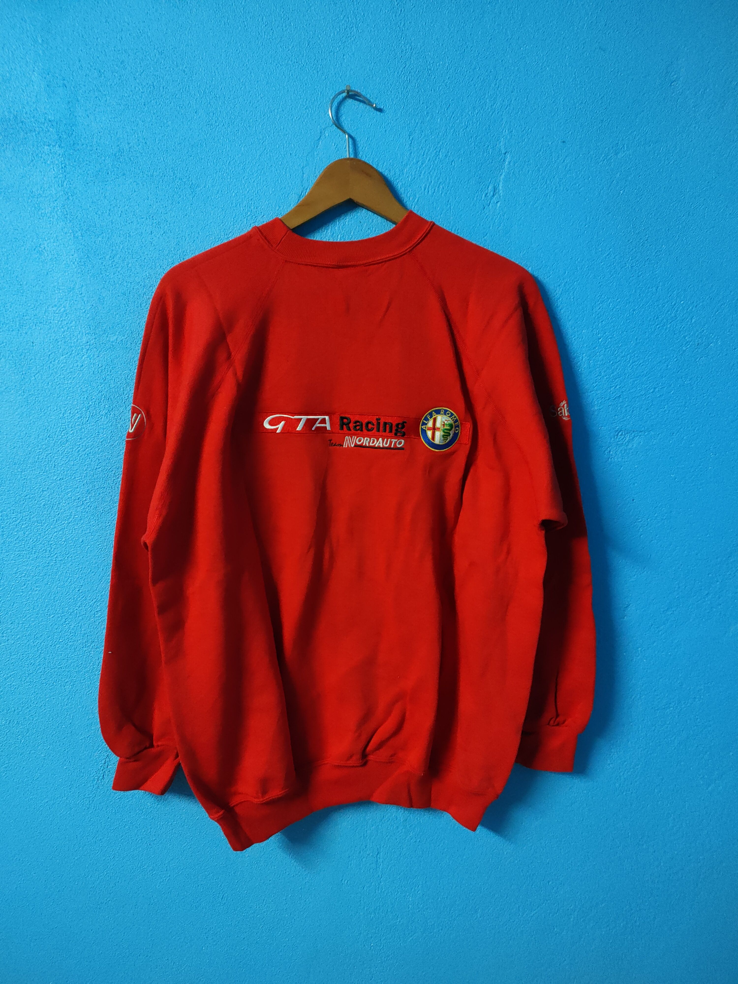 rare vintage alfa romeo gta racing sweatshirt embroidery