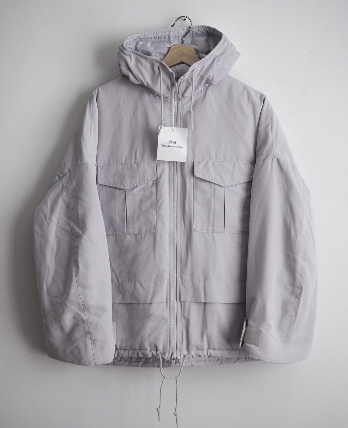 White Mountaineering hybrid oversized down parka large