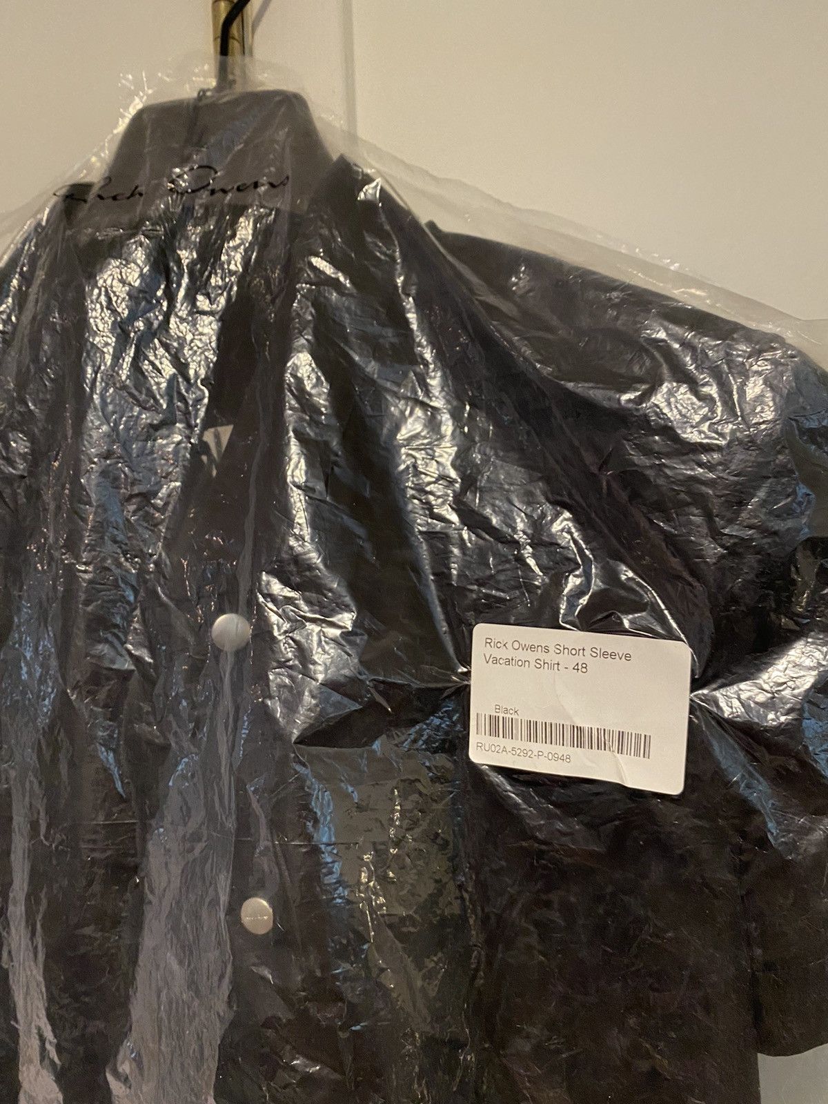 Rick Owens Rick Owens Black short sleeve button up golf vacation shirt Size US M / EU 48-50 / 2 - 6 Thumbnail