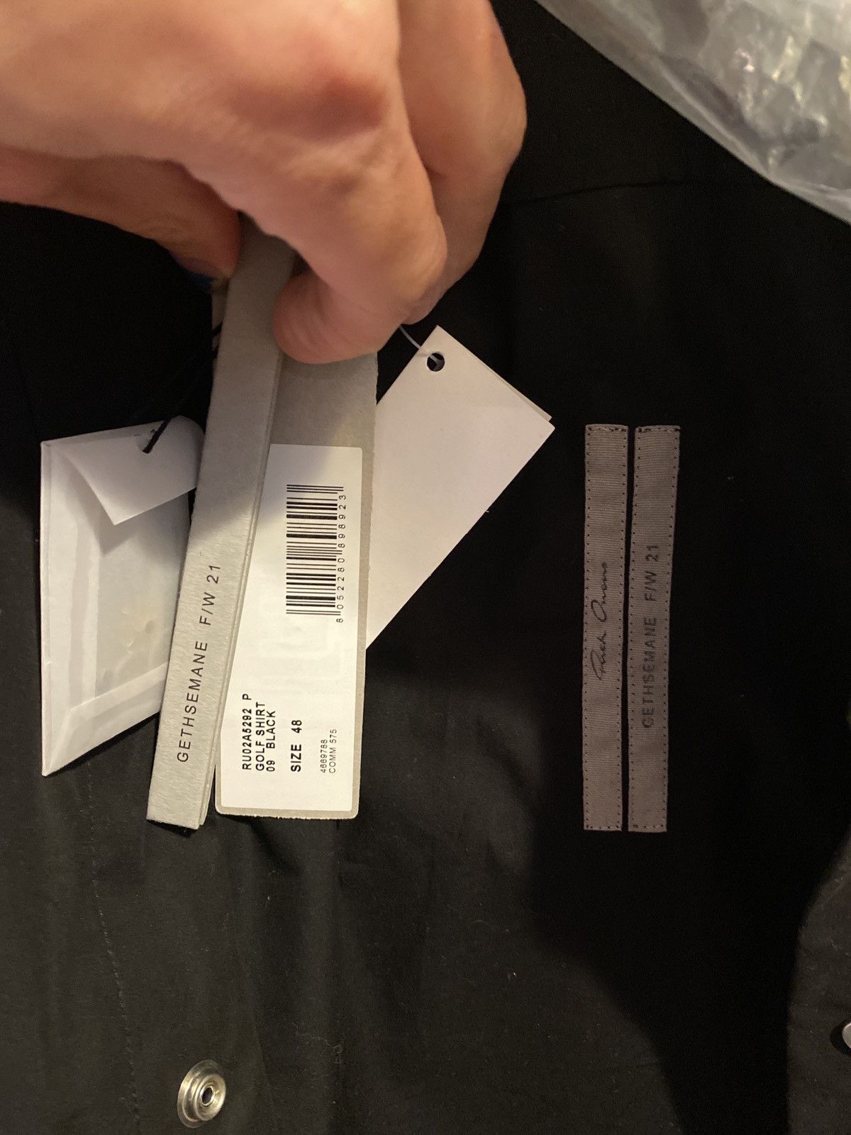 Rick Owens Rick Owens Black short sleeve button up golf vacation shirt Size US M / EU 48-50 / 2 - 8 Thumbnail