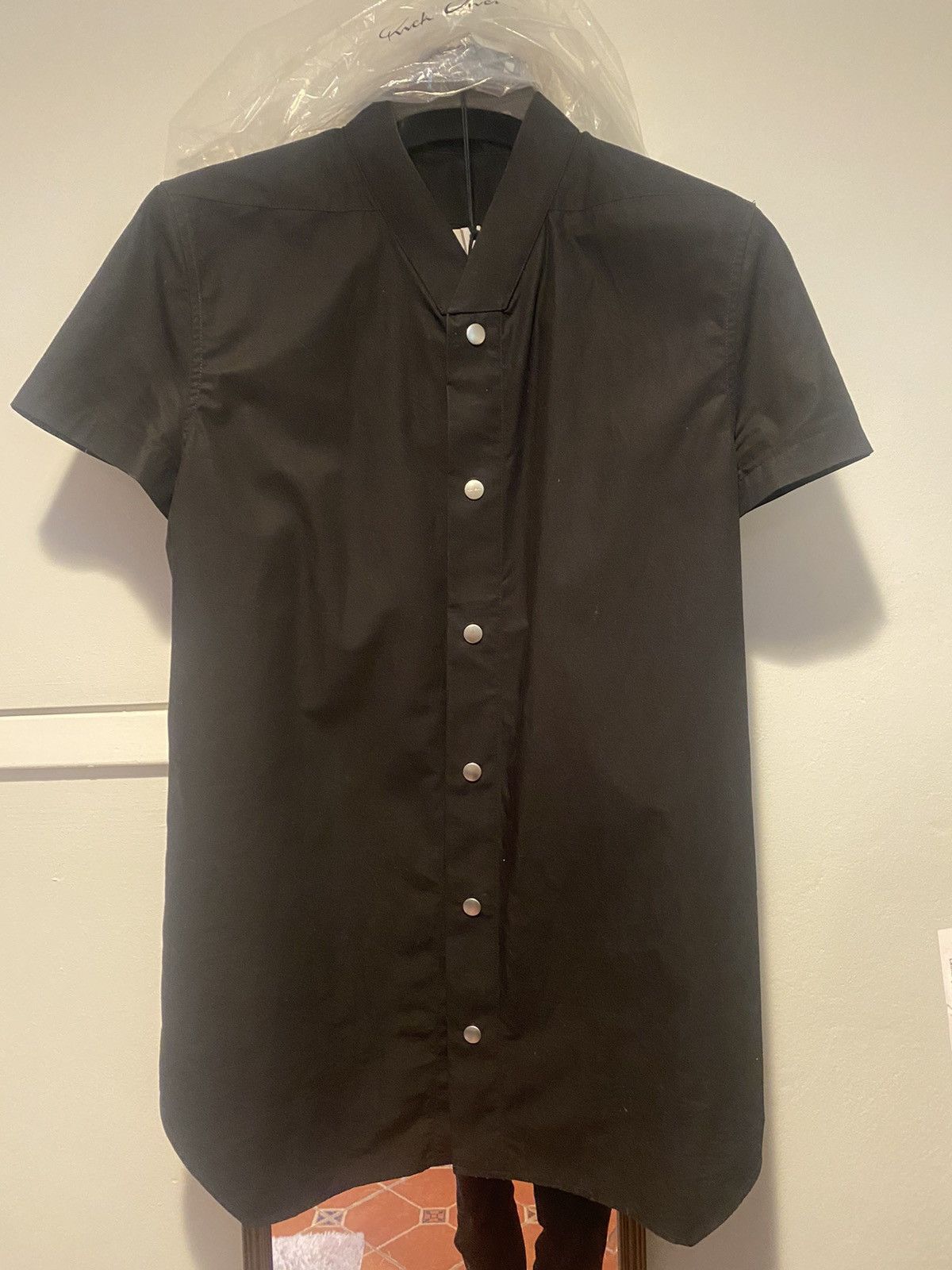 Rick Owens Rick Owens Black short sleeve button up golf vacation shirt Size US M / EU 48-50 / 2 - 4 Thumbnail