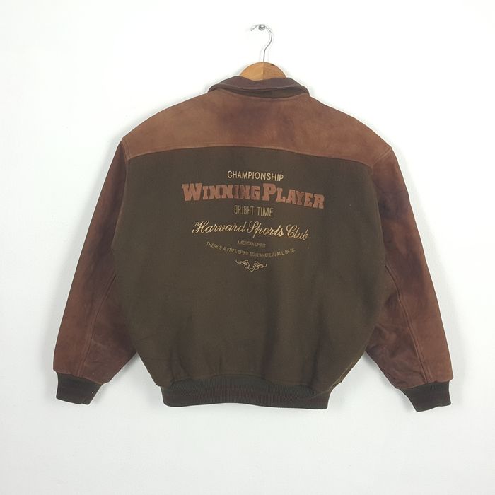 Varsity jacket, award jacket, men's size XXL equivalent. unclear black type Vintage Second Hand