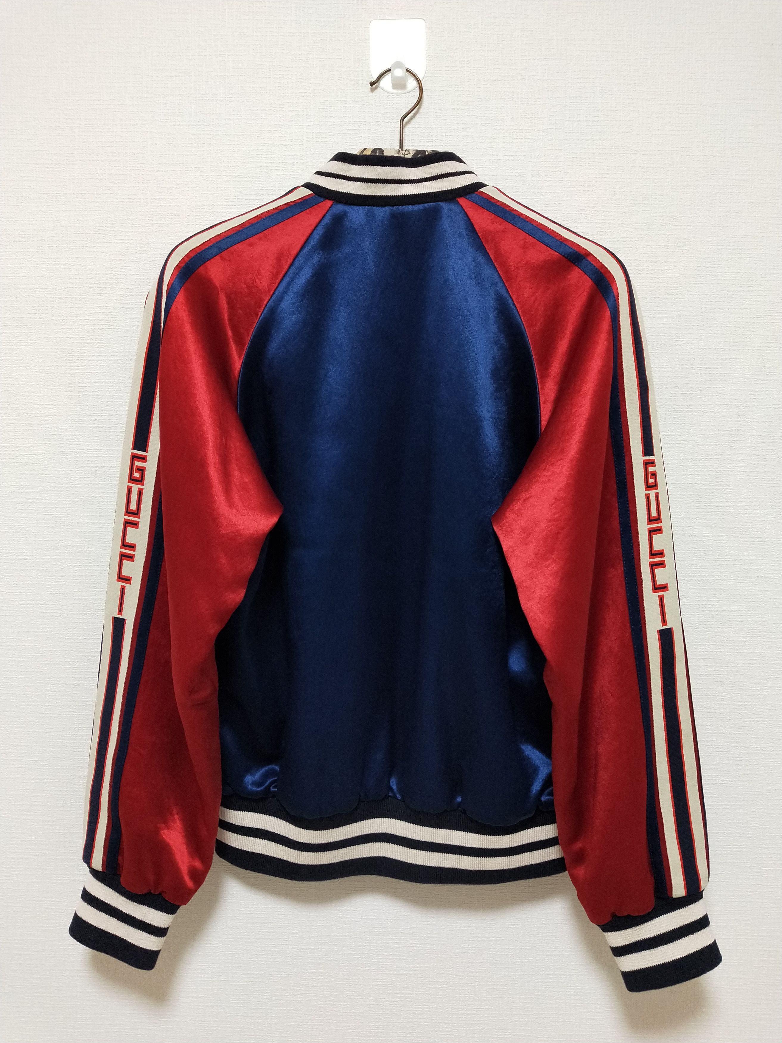 Gucci Stripe Reversible Acetate Bomber Grailed