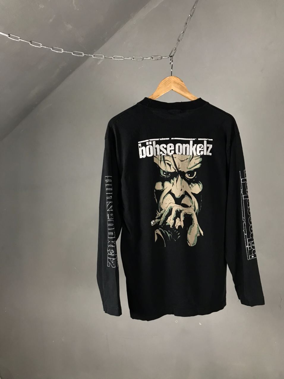 Other × Vintage Bohse Onkelz big logo vintage longsleeve Size US L / EU 52-54 / 3 - 10 Thumbnail
