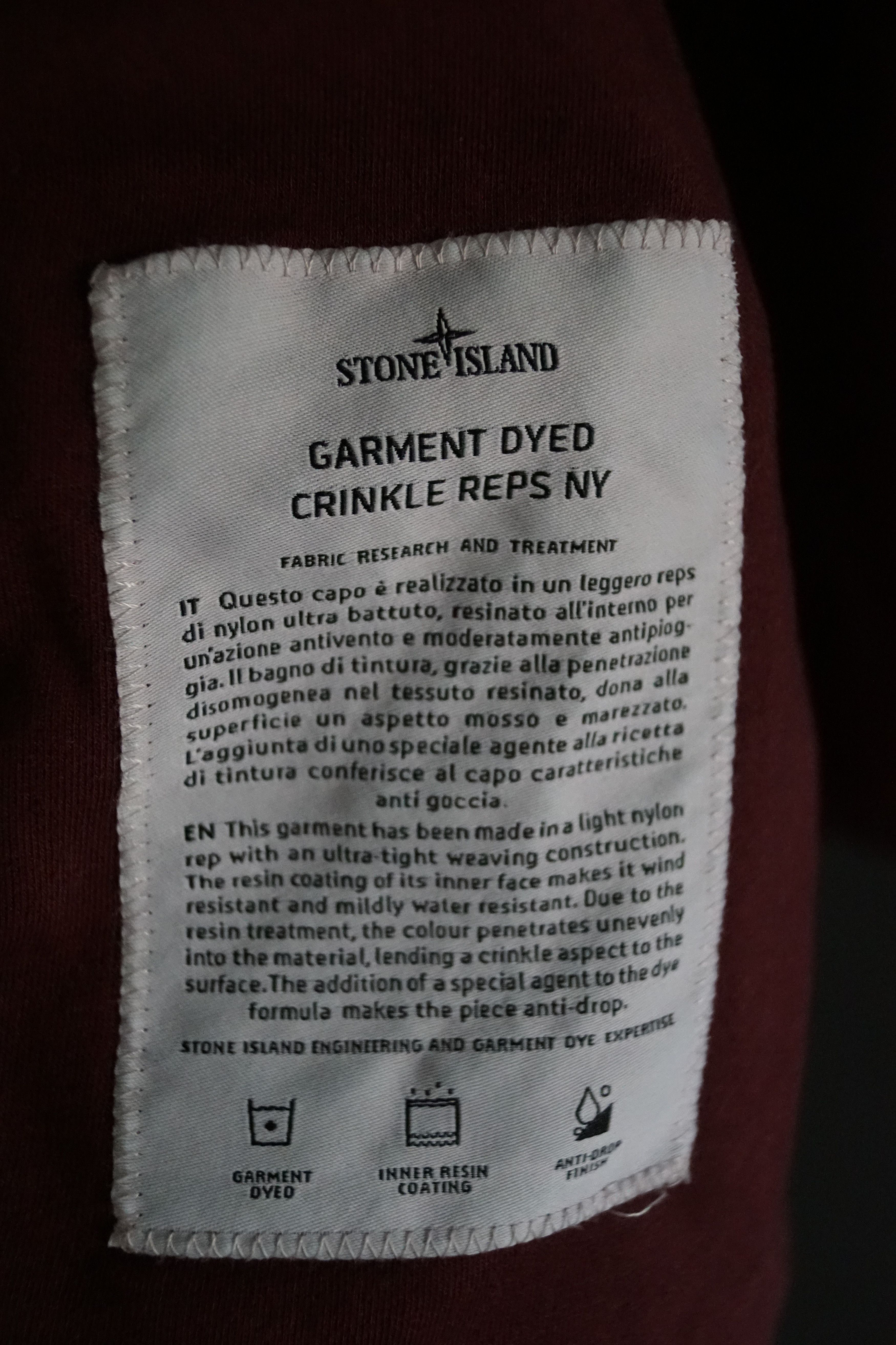 Stone Island Bordeaux red Stone Island Jackt Size US M / EU 48-50 / 2 - 5 Thumbnail