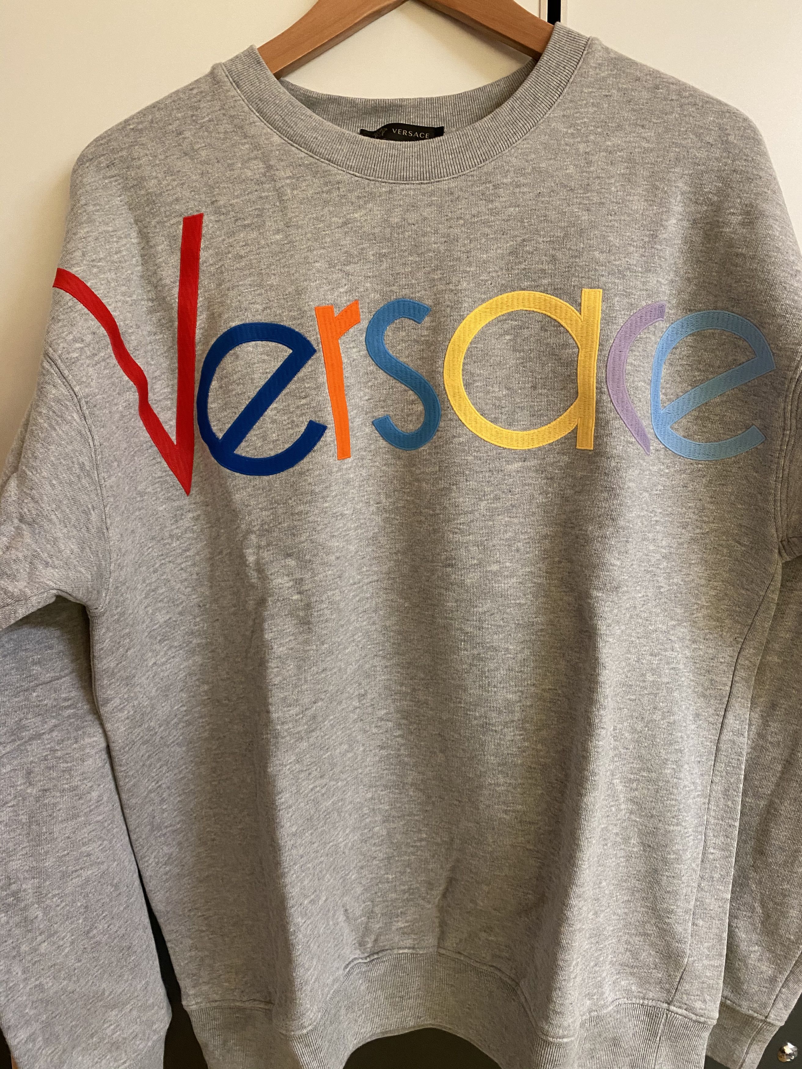 Versace Versace Logo-Embroidered Sweater Size US M / EU 48-50 / 2 - 1 Thumbnail