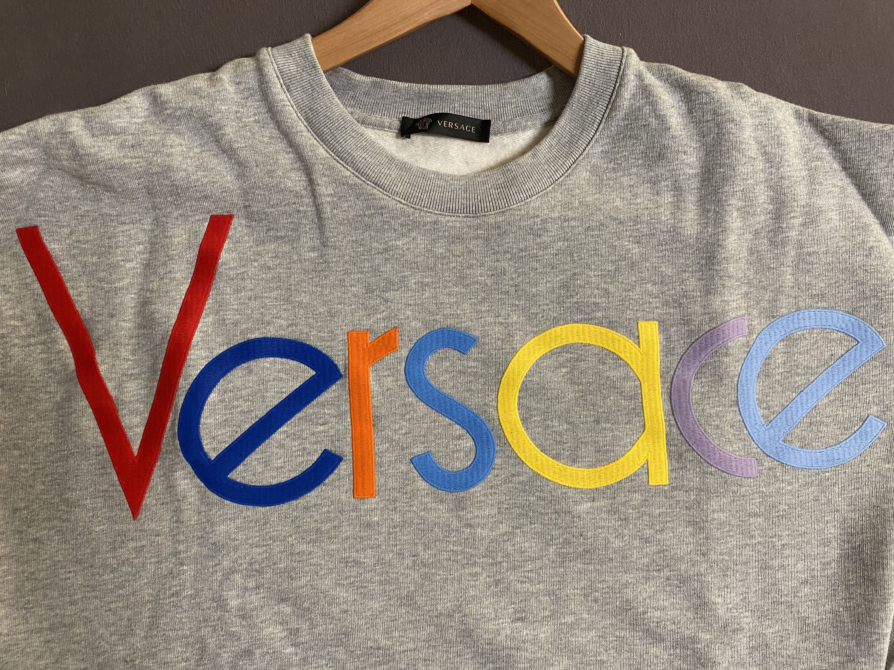 Versace Versace Logo-Embroidered Sweater Size US M / EU 48-50 / 2 - 3 Thumbnail