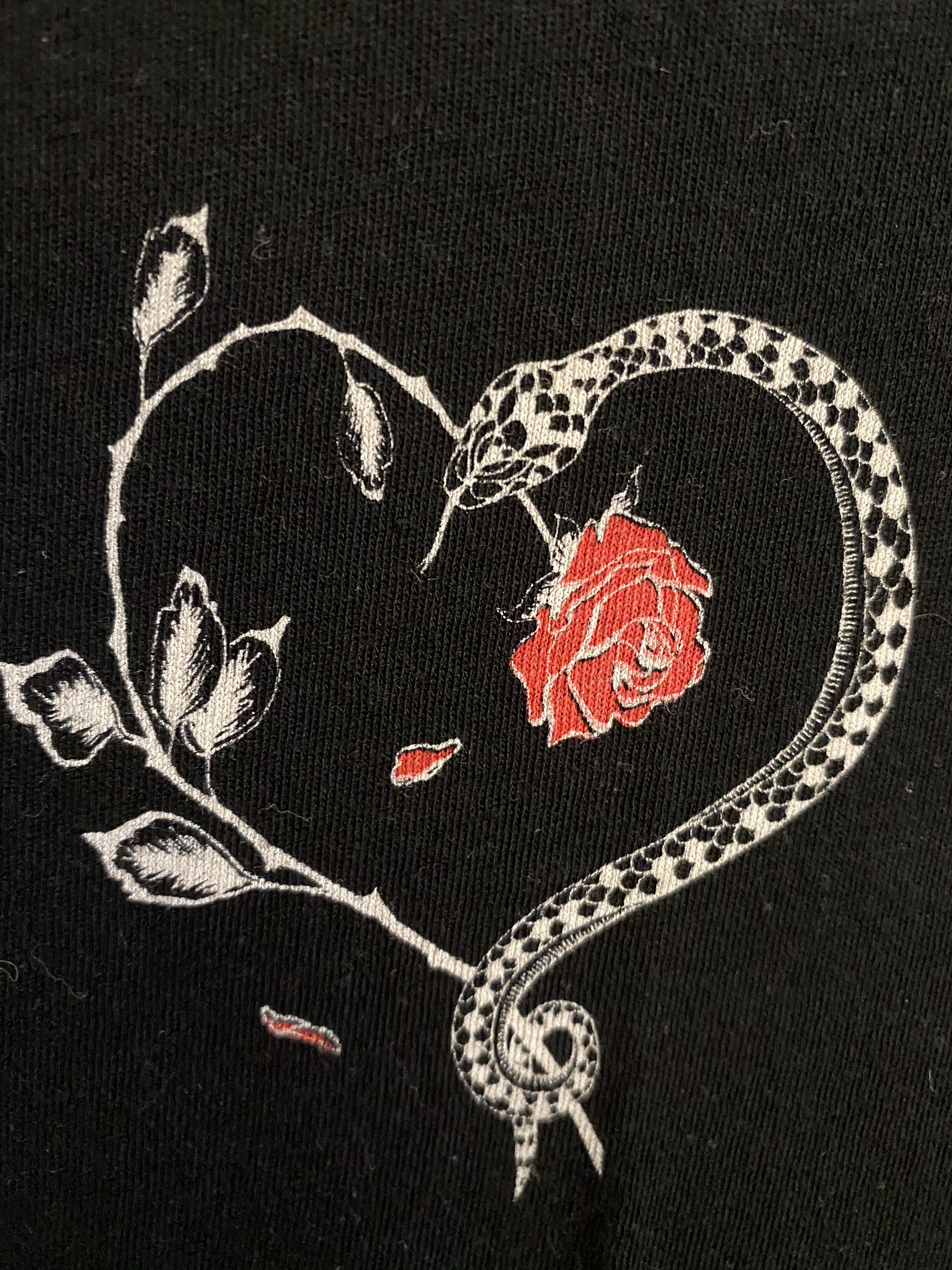 Saint Laurent Paris Saint Laurent Snake Heart T-Shirt Size US M / EU 48-50 / 2 - 2 Thumbnail