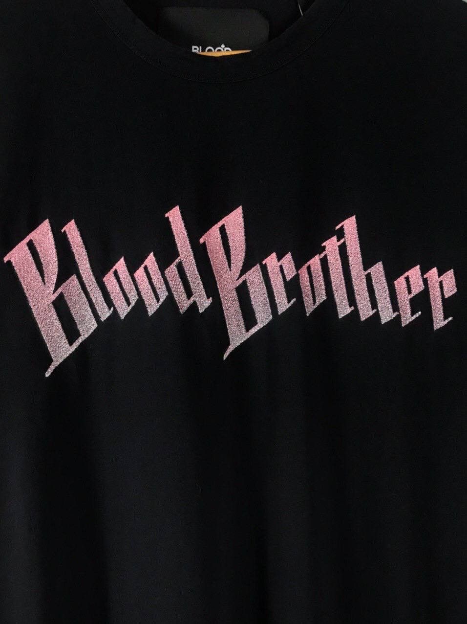 Blood Brother Blood Brother streetwear black tee Size US M / EU 48-50 / 2 - 2 Thumbnail