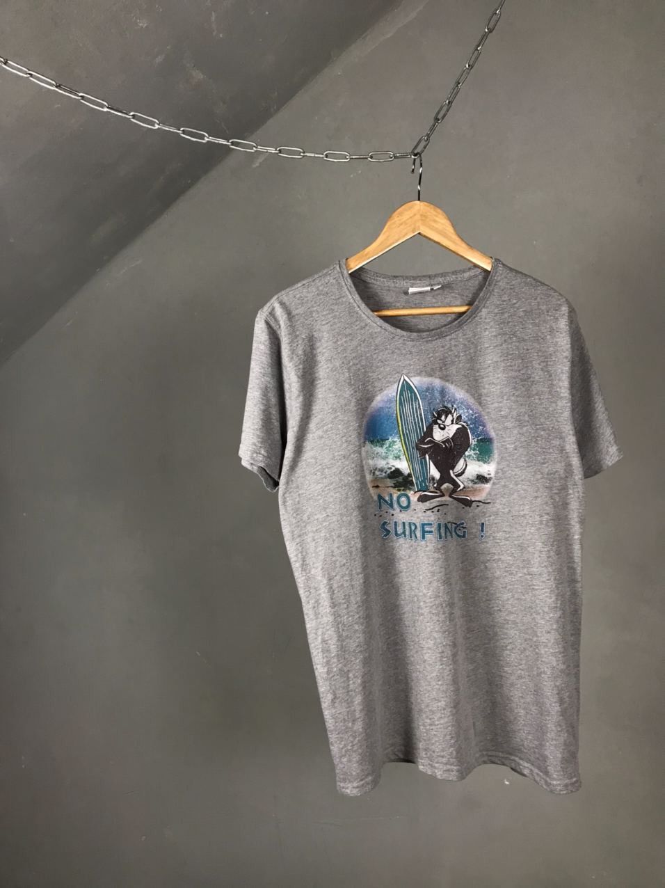 Vintage Looney Tunes Warner Bros vintage movie gray tee Size US L / EU 52-54 / 3 - 1 Thumbnail
