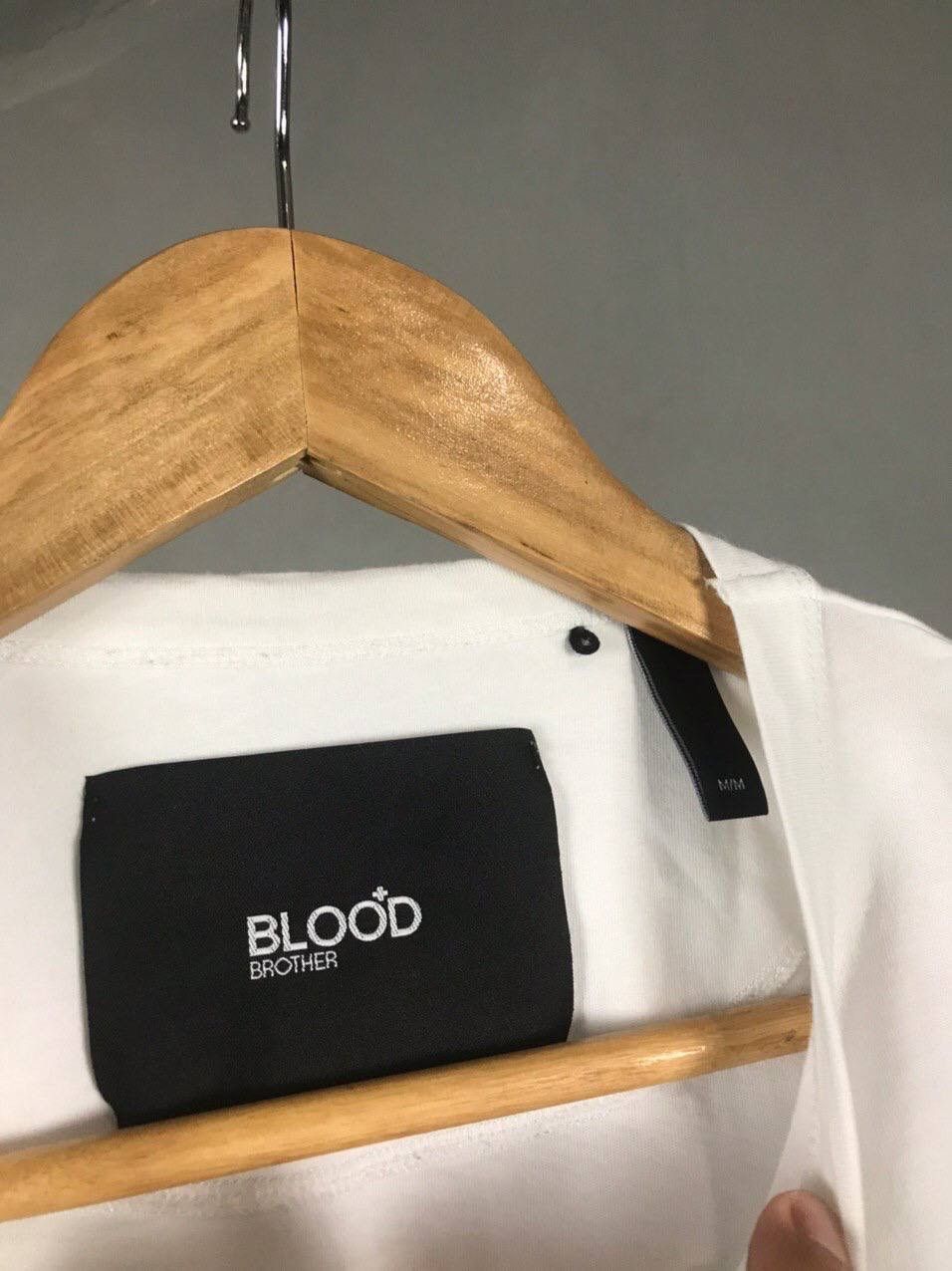 Blood Brother Blood Brother streetwear white tee Size US M / EU 48-50 / 2 - 6 Thumbnail