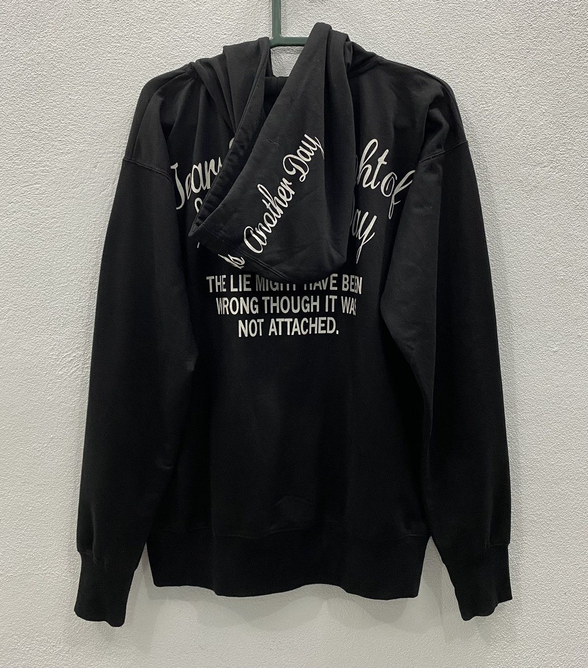 image of Sp Ray "tomorrow Is Another Day" Zipper Hoodie in Black, Men's (Size Medium)