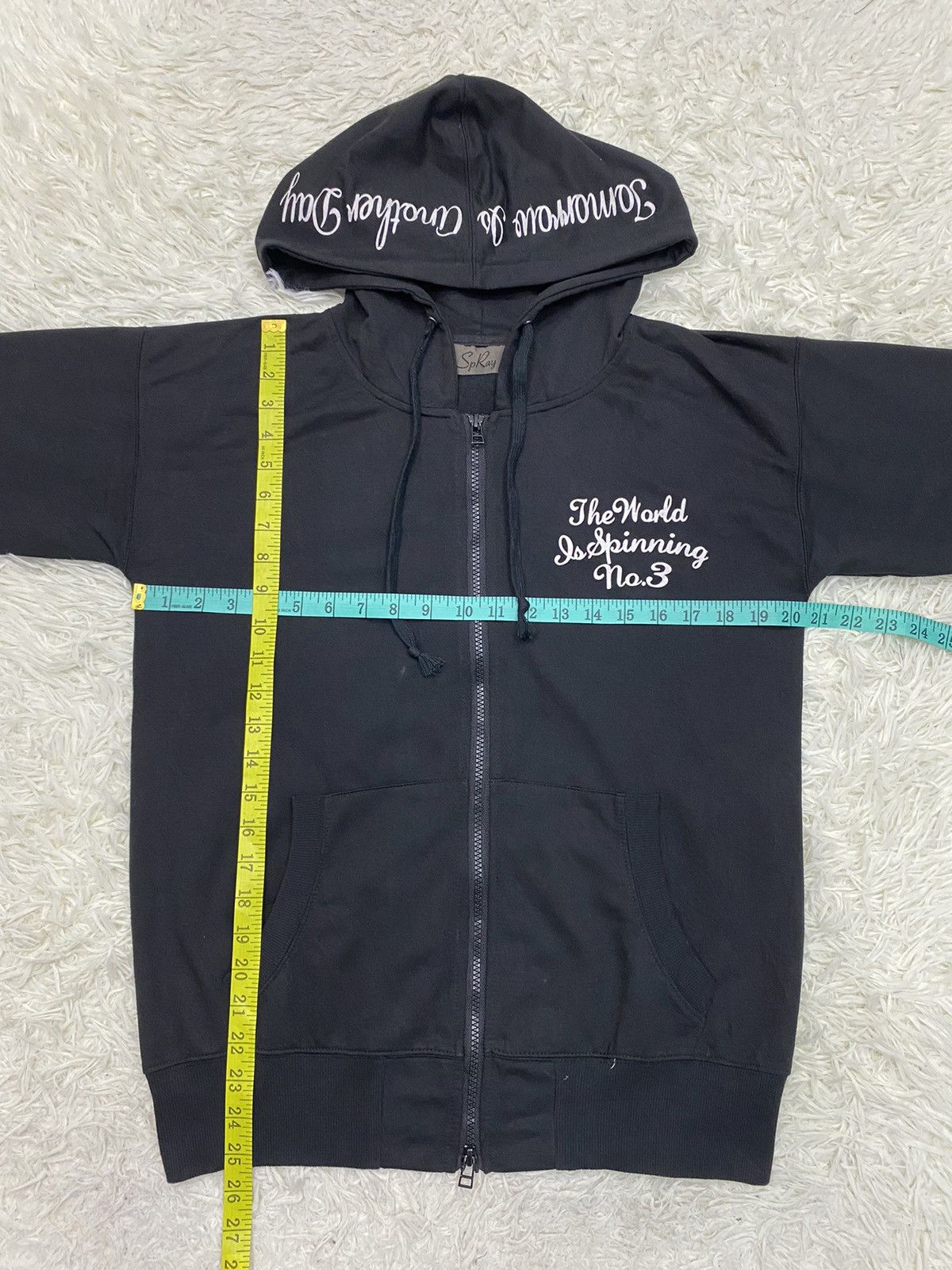Japanese Brand Sp Ray "Tomorrow is Another Day" Zipper Hoodie Size US M / EU 48-50 / 2 - 16 Thumbnail