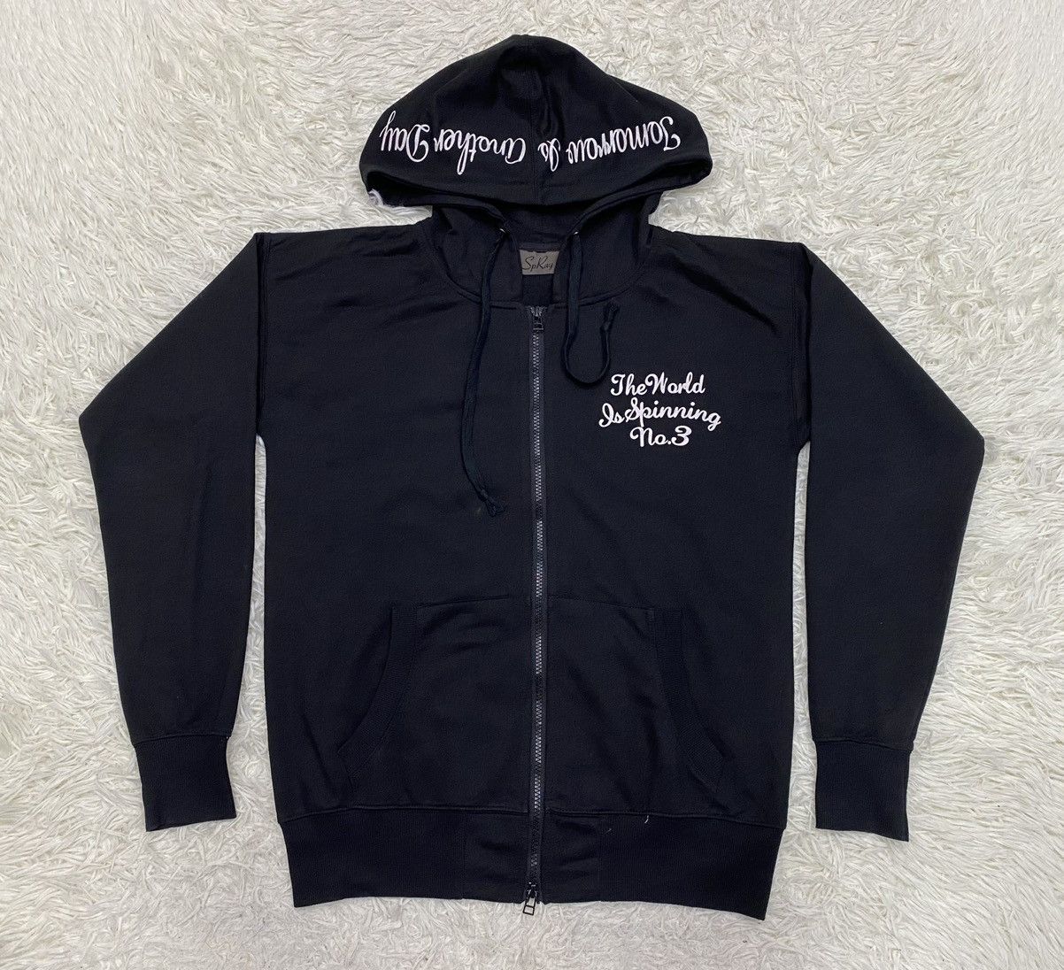 Japanese Brand Sp Ray "Tomorrow is Another Day" Zipper Hoodie Size US M / EU 48-50 / 2 - 5 Thumbnail