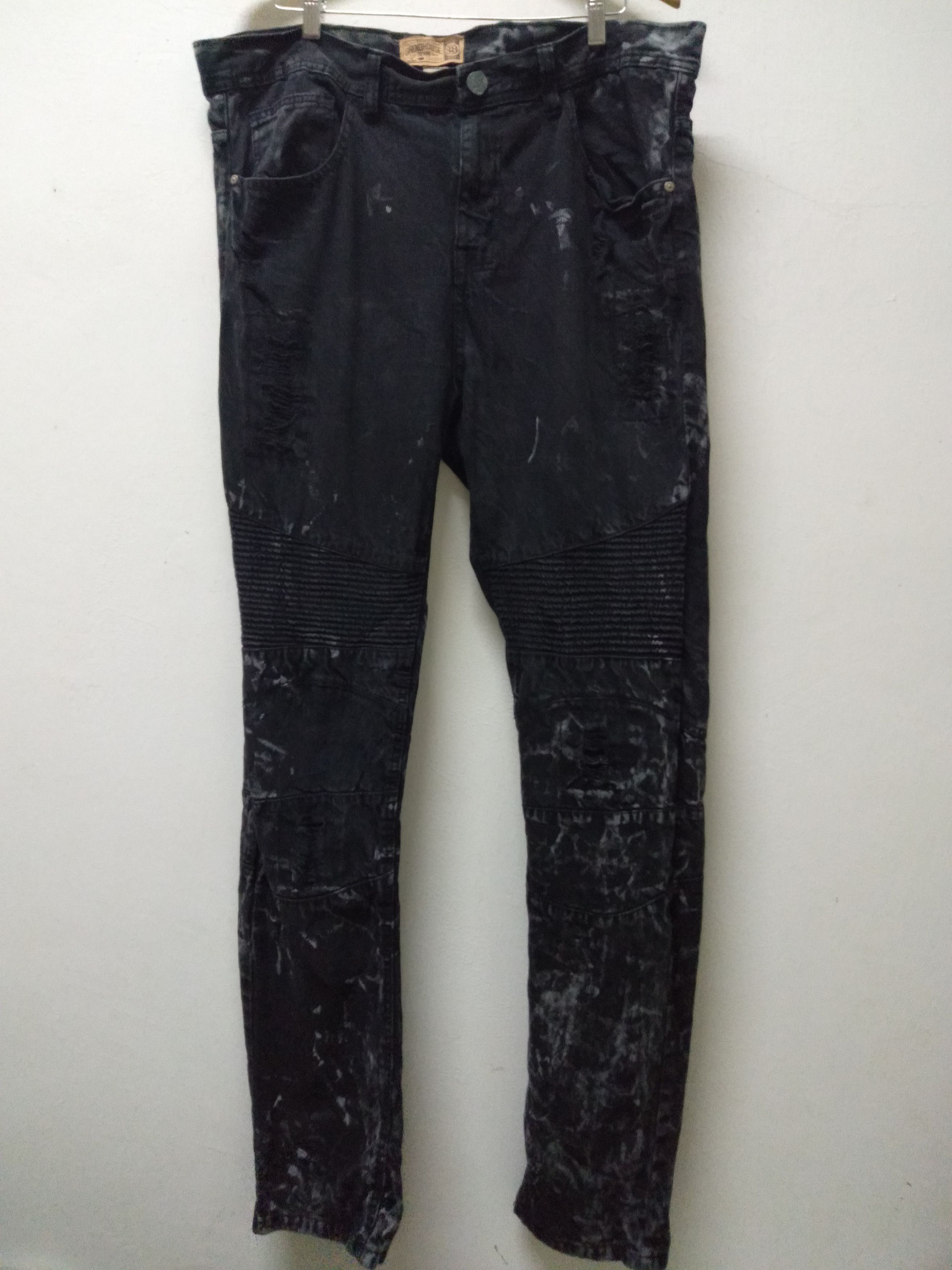 Japanese Brand Distressed painted over designed inspired Balmain Size US 40 / EU 56 - 7 Thumbnail