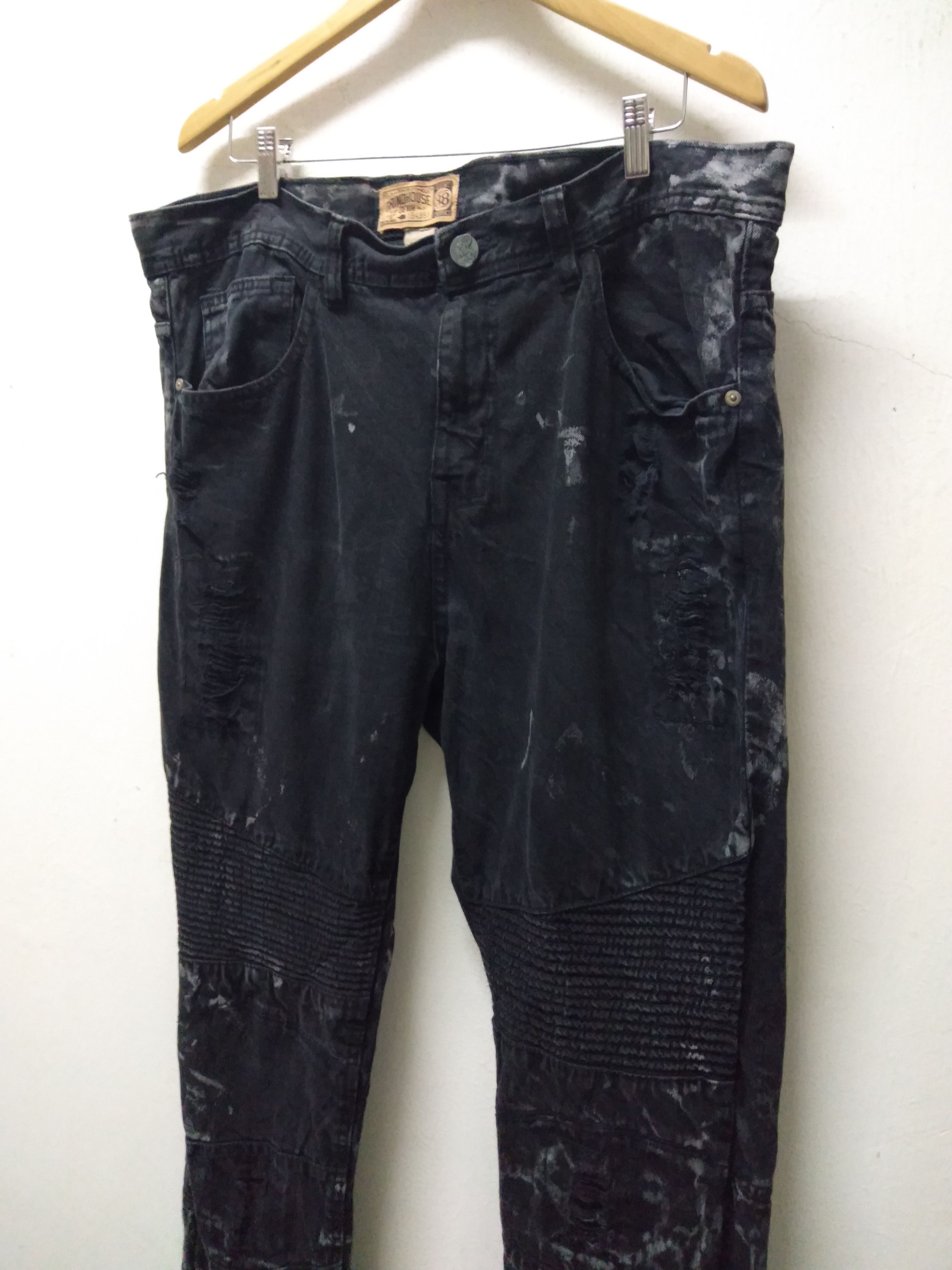 Japanese Brand Distressed painted over designed inspired Balmain Size US 40 / EU 56 - 3 Thumbnail