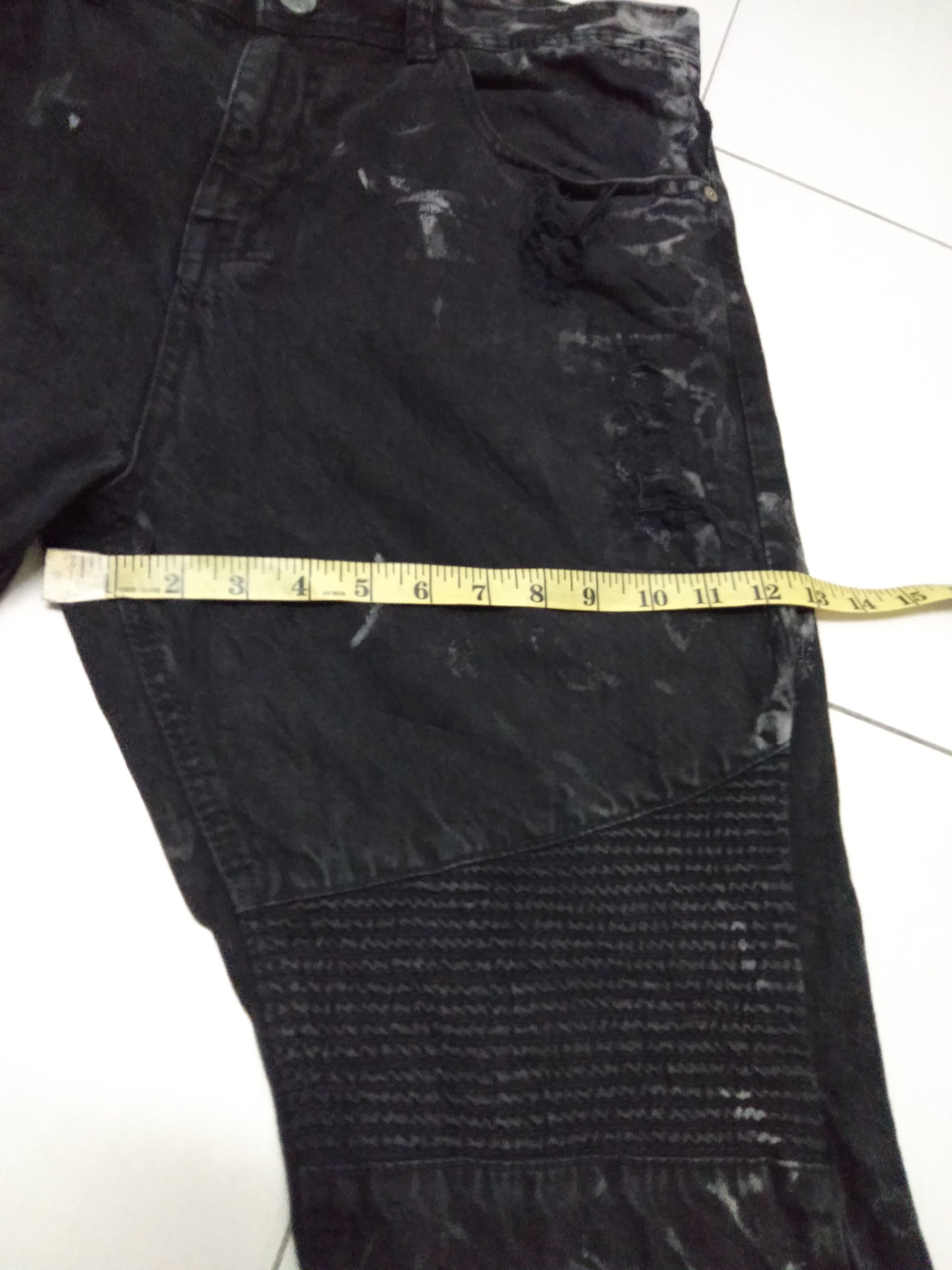 Japanese Brand Distressed painted over designed inspired Balmain Size US 40 / EU 56 - 8 Thumbnail
