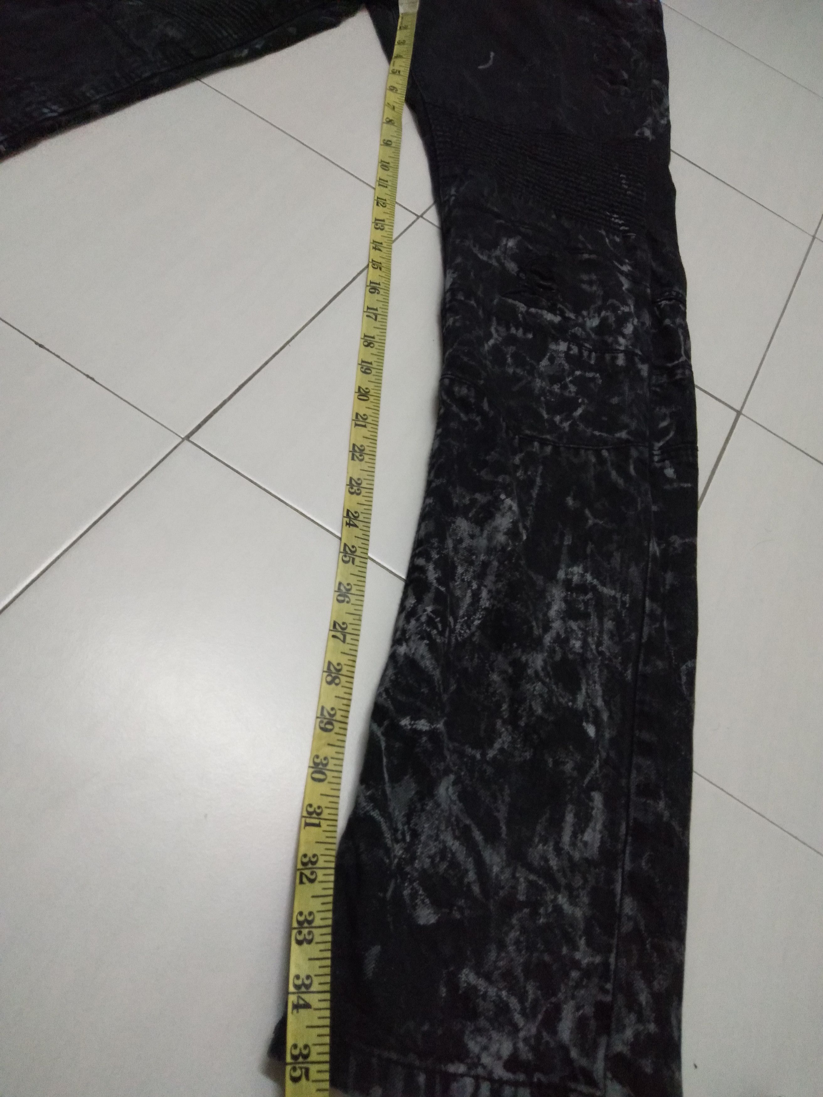 Japanese Brand Distressed painted over designed inspired Balmain Size US 40 / EU 56 - 10 Thumbnail