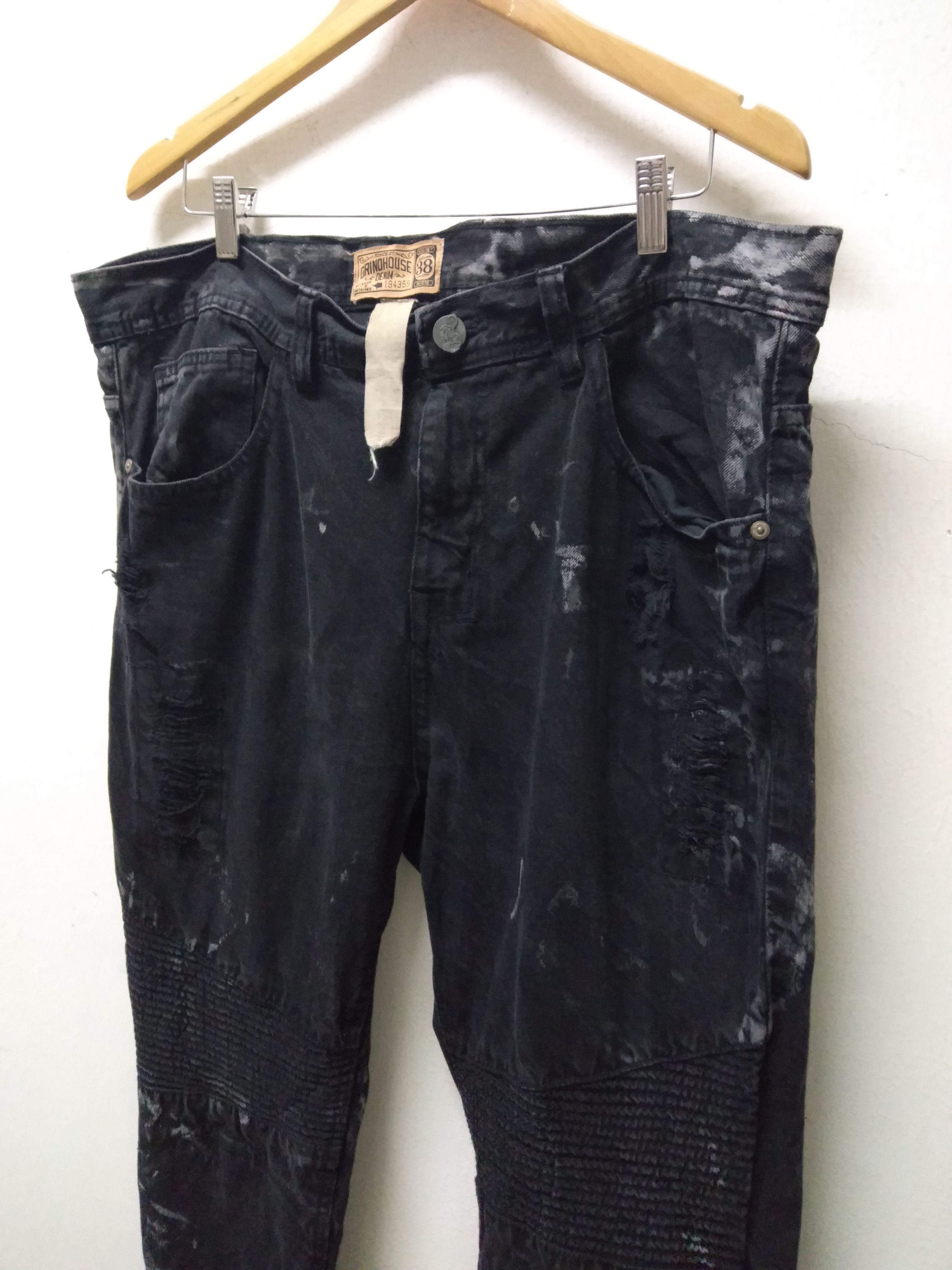 Japanese Brand Distressed painted over designed inspired Balmain Size US 40 / EU 56 - 5 Thumbnail