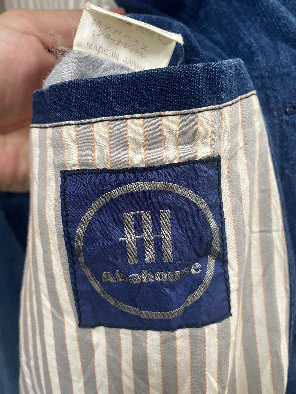 ABAHOUSE Vintage Abahouse Denim Bombers Jacket Embroidered Logo Size US M / EU 48-50 / 2 - 14 Thumbnail