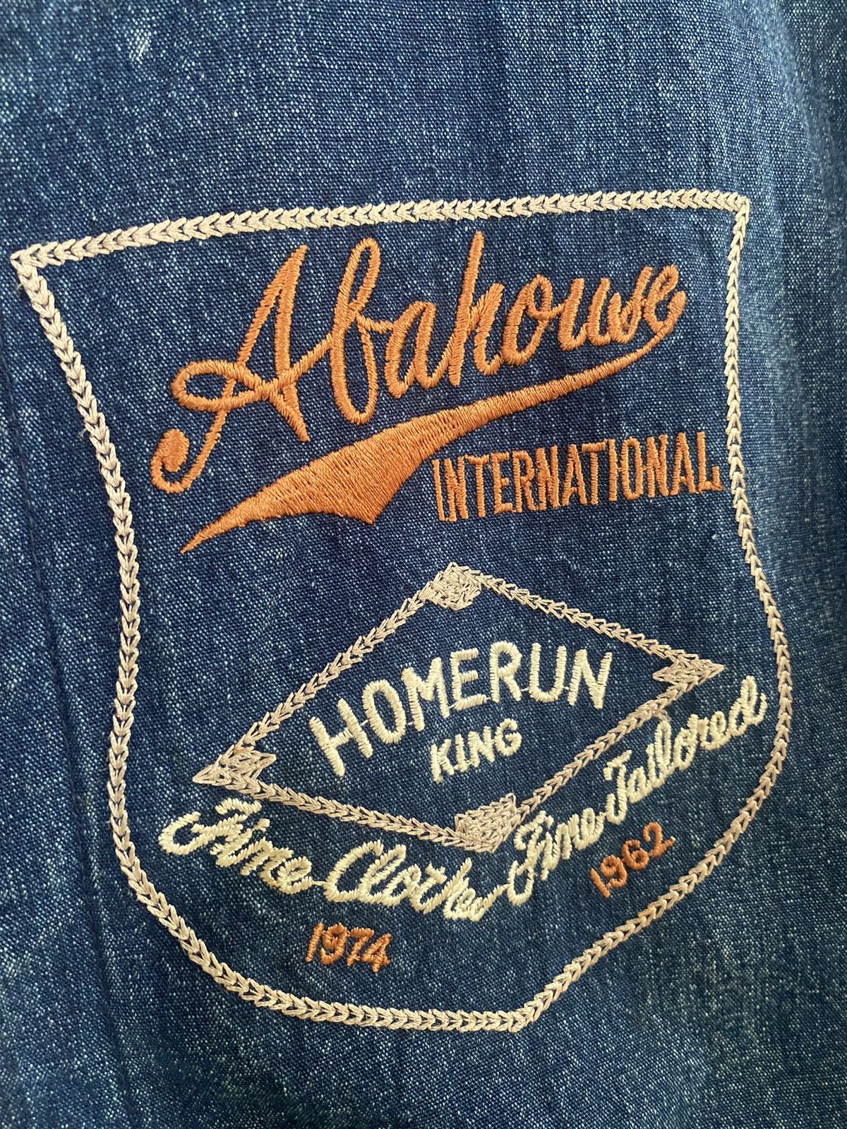 ABAHOUSE Vintage Abahouse Denim Bombers Jacket Embroidered Logo Size US M / EU 48-50 / 2 - 9 Thumbnail