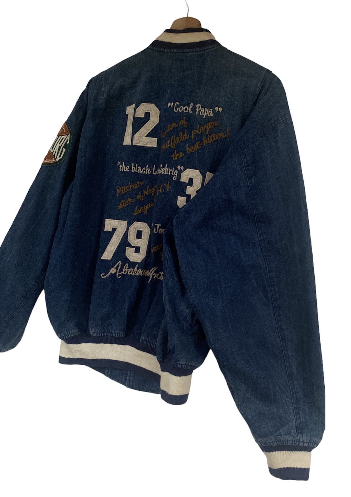 ABAHOUSE Vintage Abahouse Denim Bombers Jacket Embroidered Logo Size US M / EU 48-50 / 2 - 7 Thumbnail